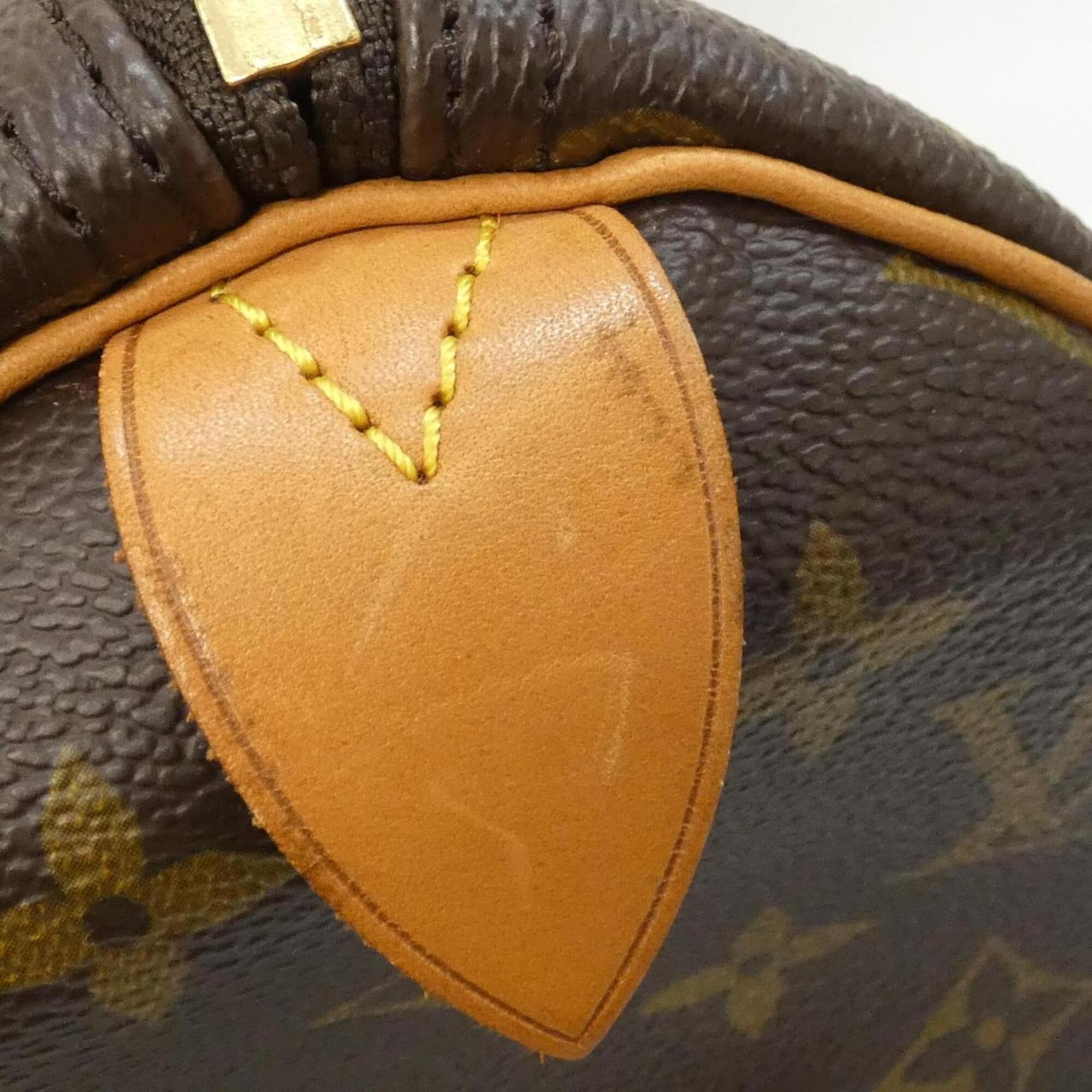 Louis Vuitton Monogram Marron Coated Canvas Handbag (Pre-Owned)