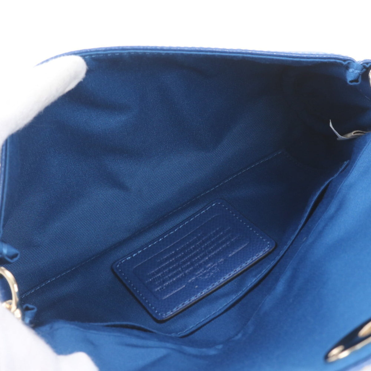 Coach Blue Leather Handbag Shoulder Bag Tote Bag (Pre-Owned)