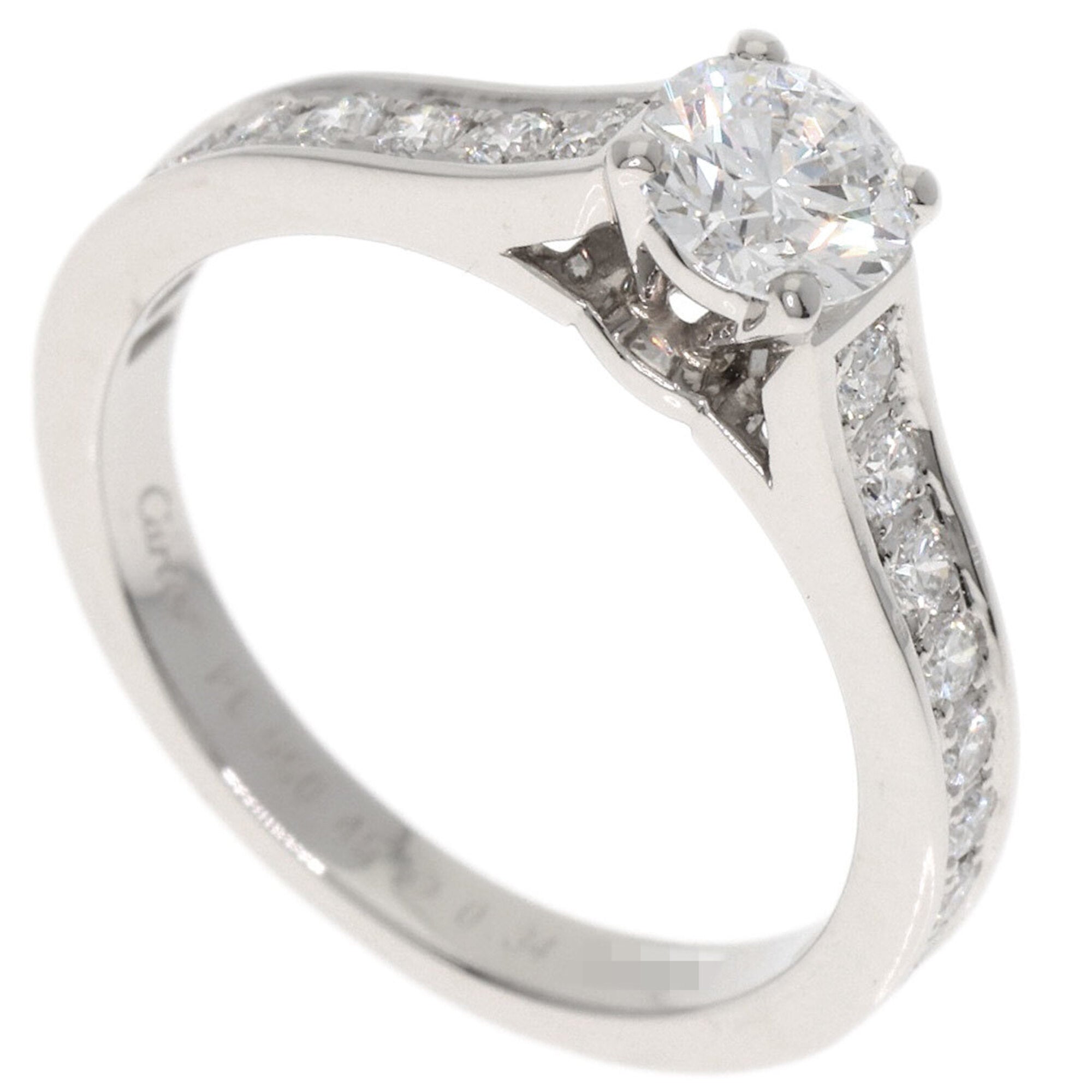 Cartier Platinum Platinum 950 Band Ring (Pre-Owned)