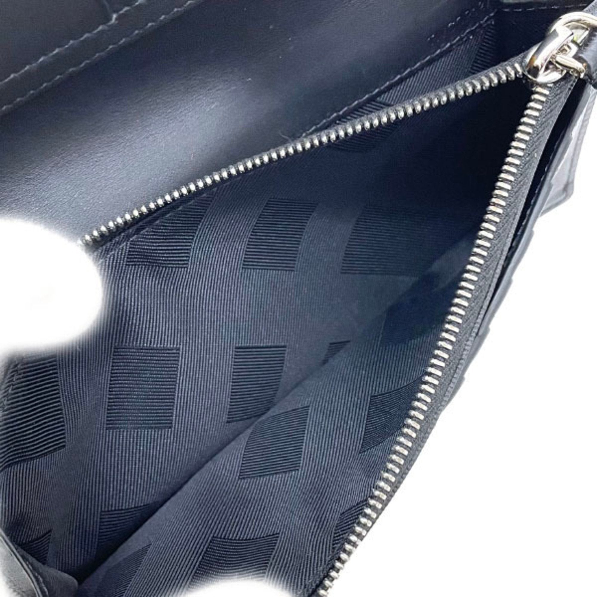 Burberry Black Leather Long Wallet (Bi-Fold) (Pre-Owned)