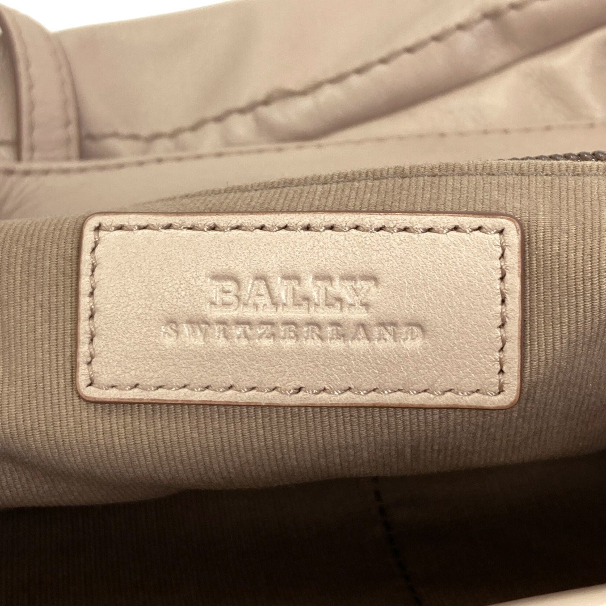 Bally Beige Leather Tote Bag (Pre-Owned)