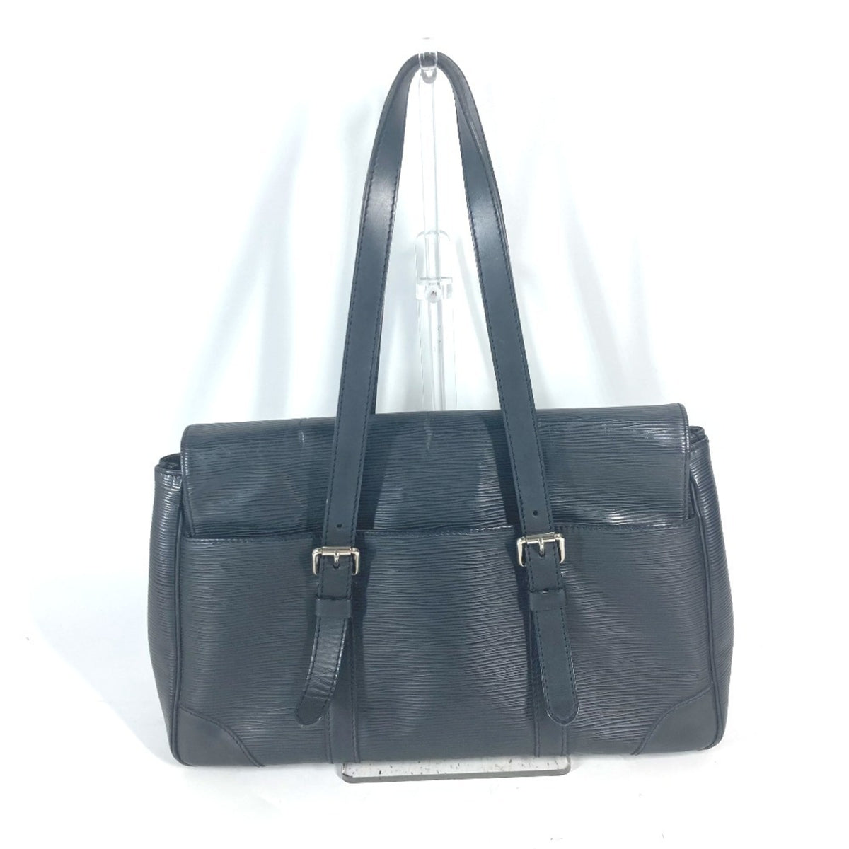 Louis Vuitton Black Noir Epi Leather Shoulder Bag Tote Bag (Pre-Owned)