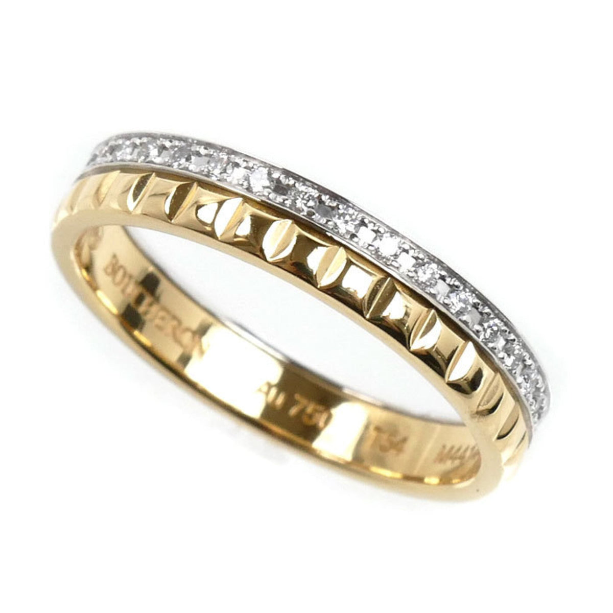 Boucheron Yellow Gold (18K) White Gold (18K) Band Ring (Pre-Owned)