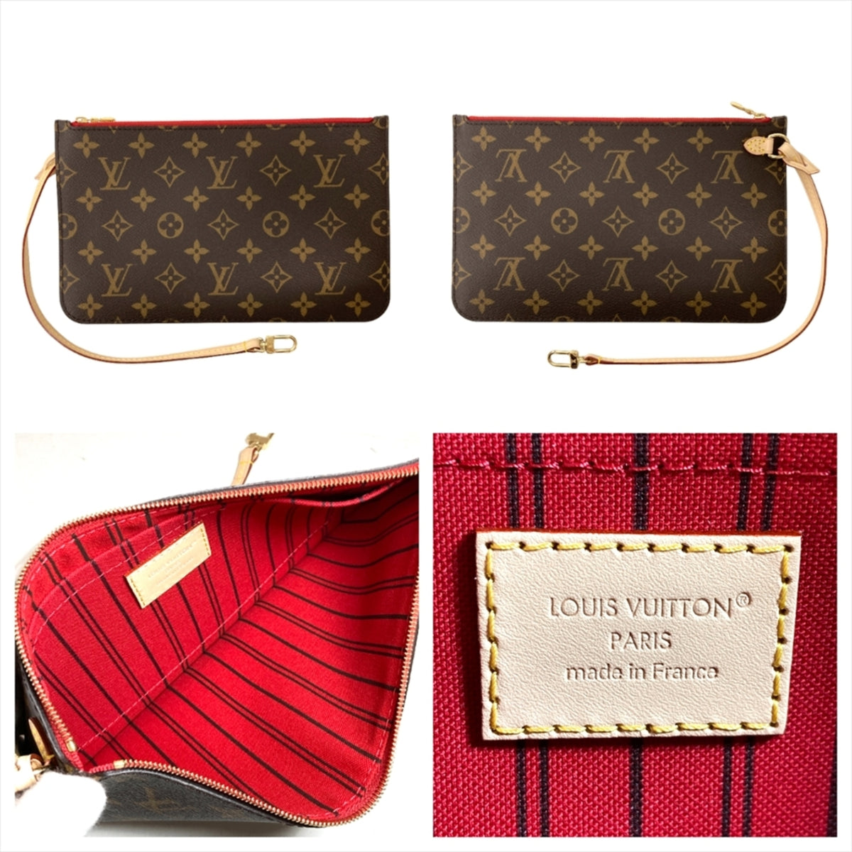 Louis Vuitton Brown Monogram Monogram Pouch Tote Bag (Pre-Owned)