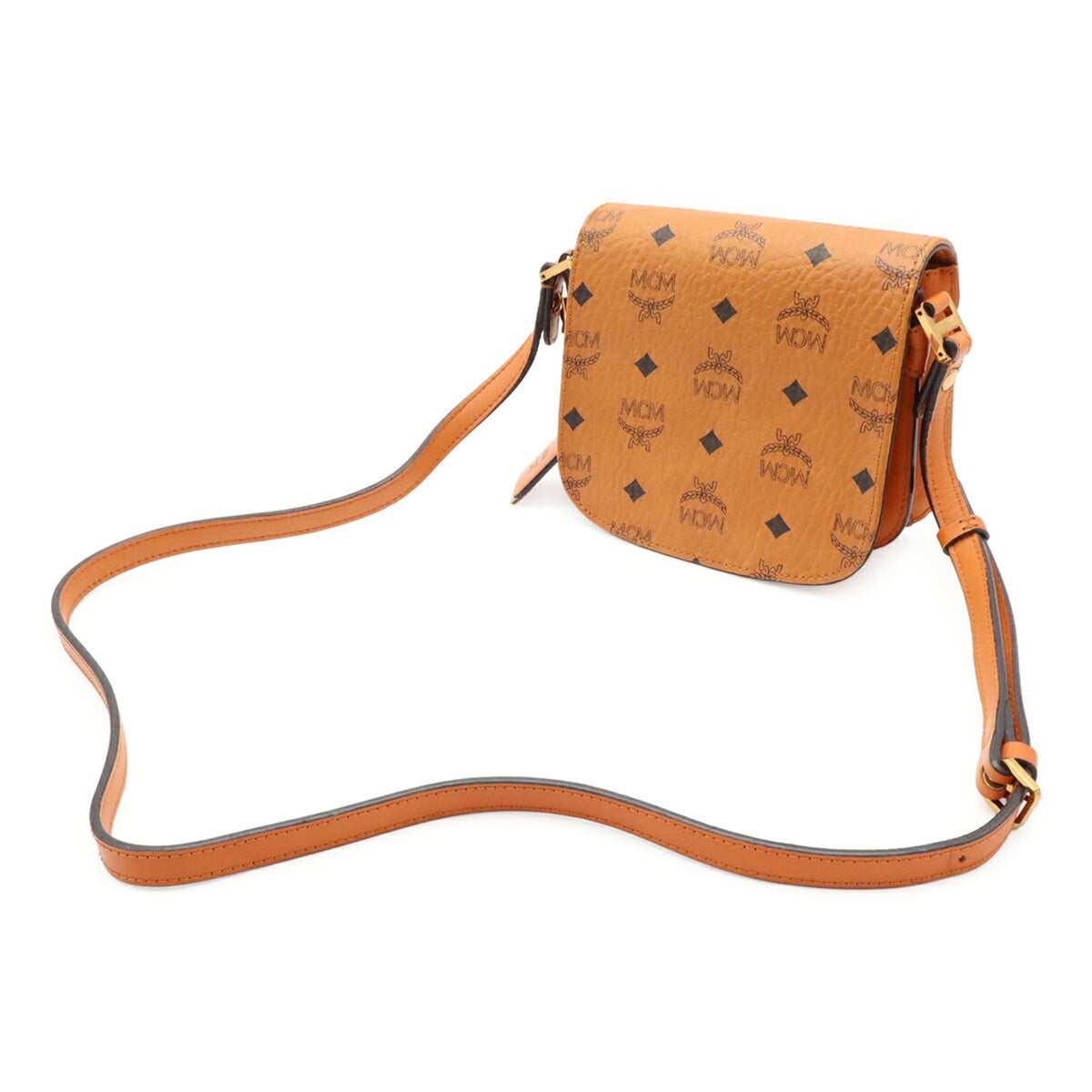Mcm Brown Coated Canvas Pochette Shoulder Bag (Pre-Owned)