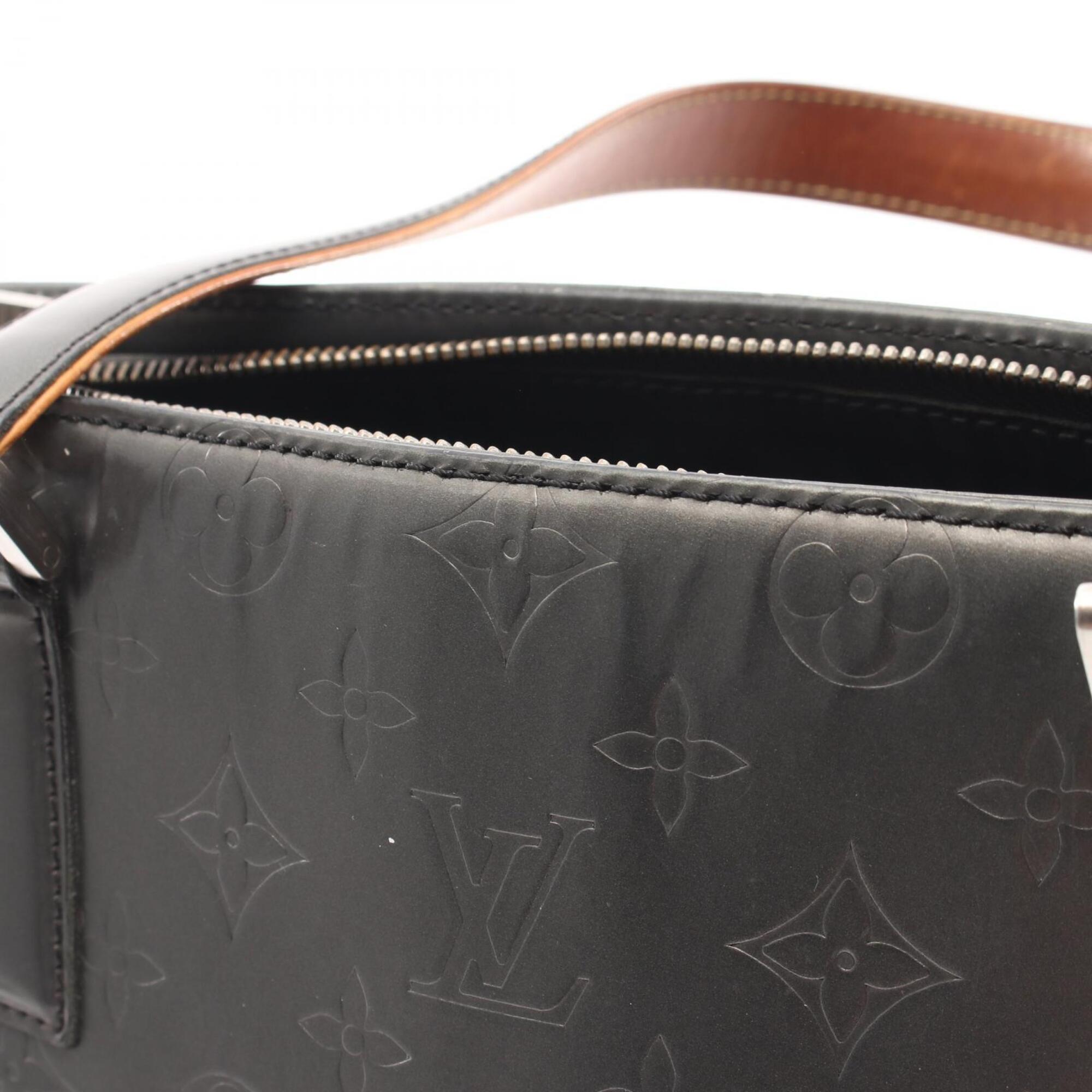 Louis Vuitton Black Noir Monogram Mat Handbag (Pre-Owned)