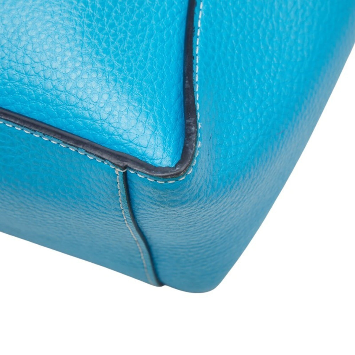 Stella Mccartney Blue Leather Handbag Shoulder Bag (Pre-Owned)