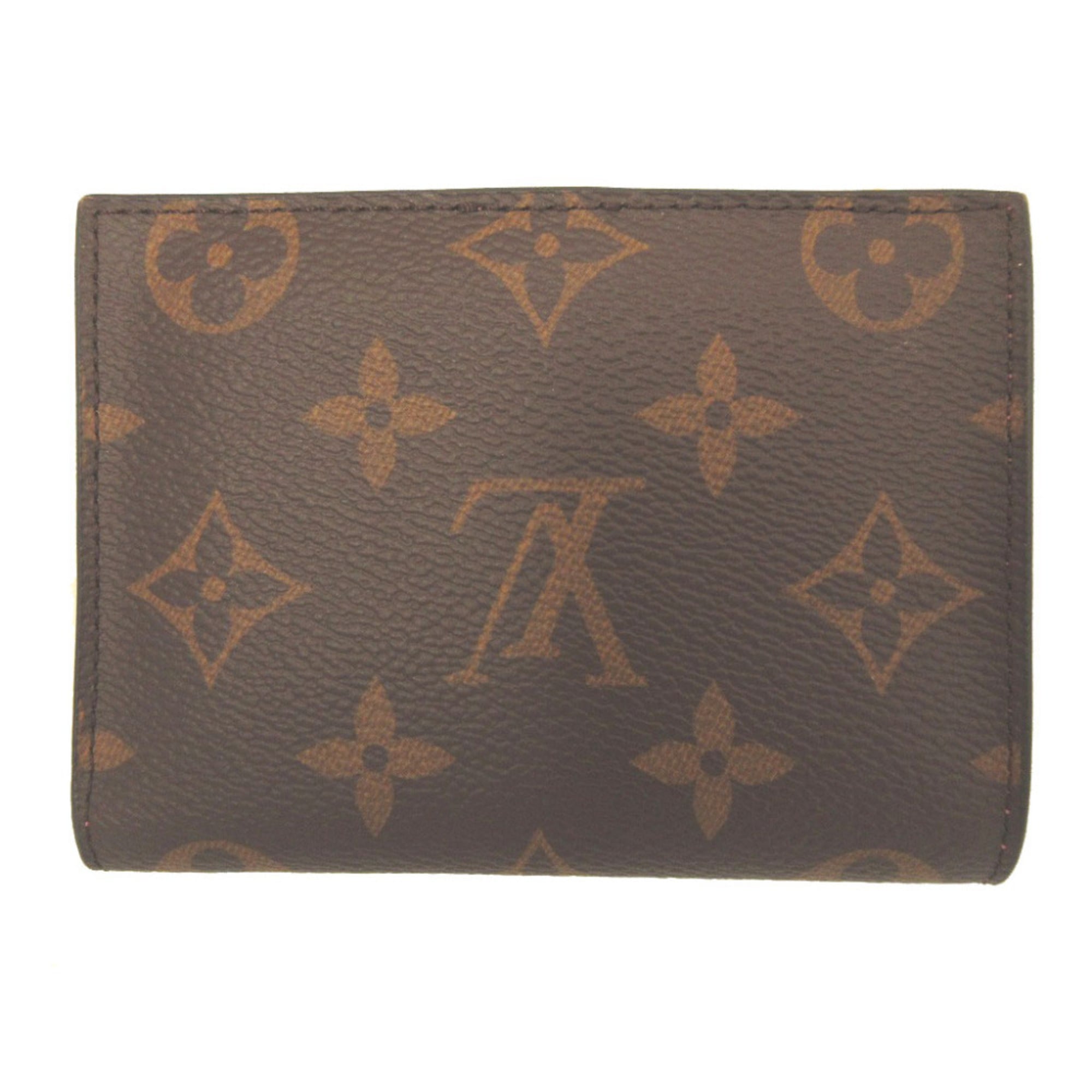 Louis Vuitton Brown Monogram Pink Monogram Wallet (Bi-Fold) (Pre-Owned)