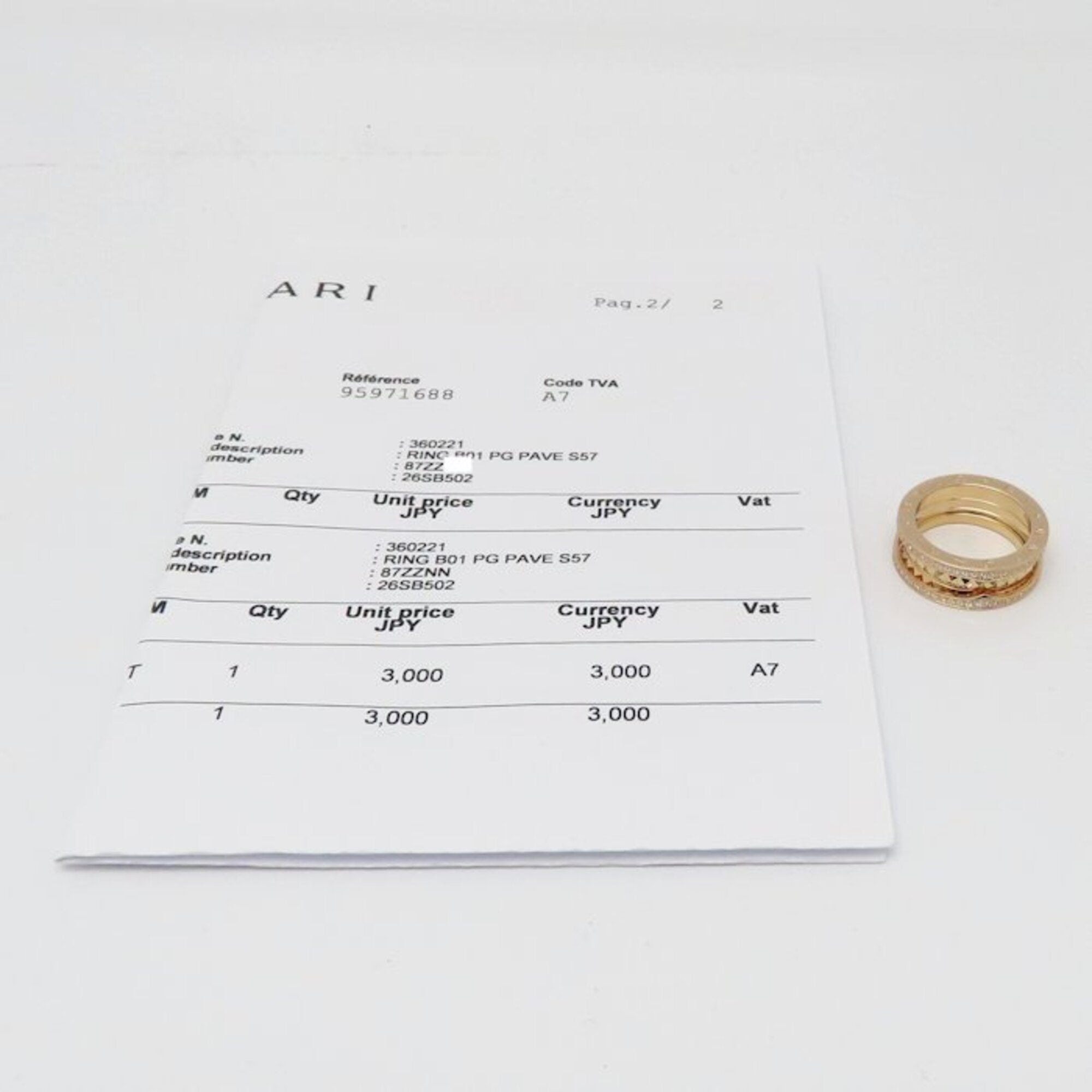 Bvlgari B.Zero1 Pink Gold (18K) Band Ring (Pre-Owned)