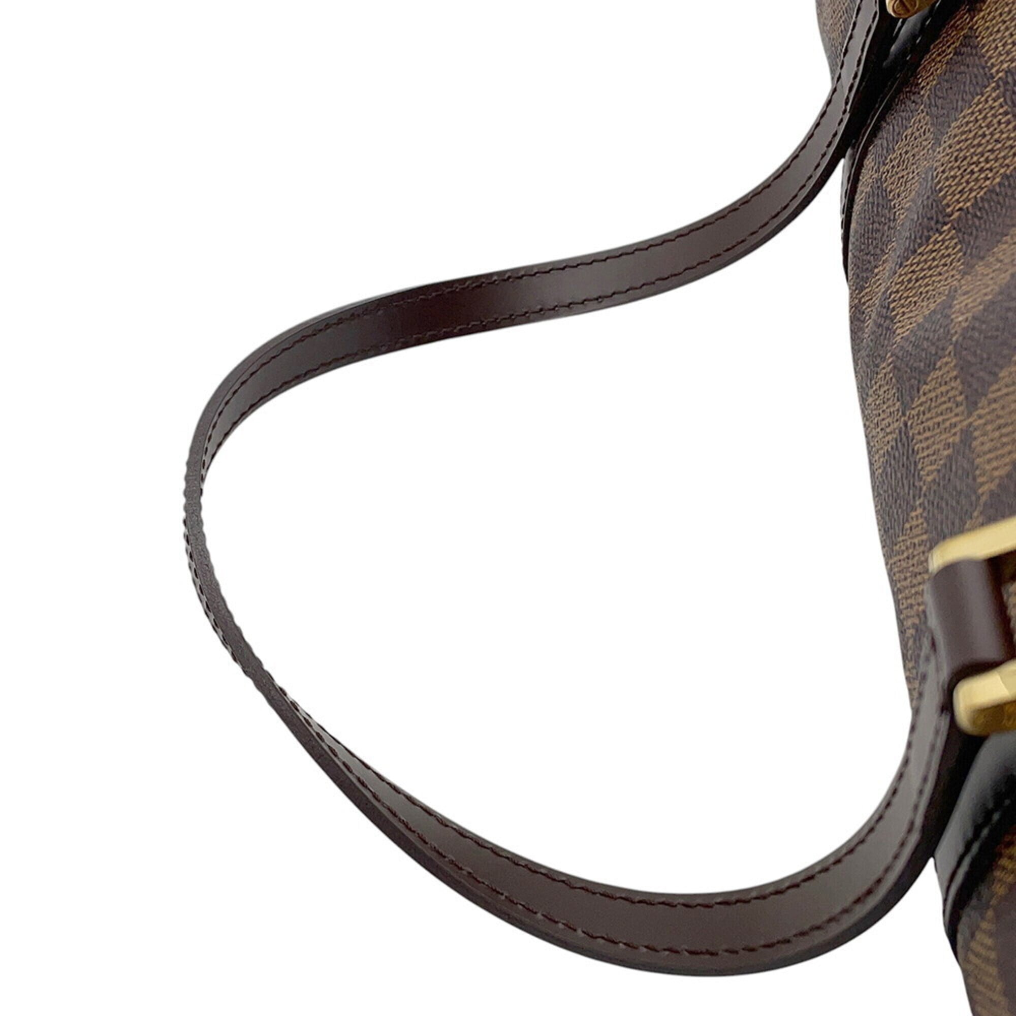 Louis Vuitton Damier Damier Canvas Ebene Red Color Handbag (Pre-Owned)