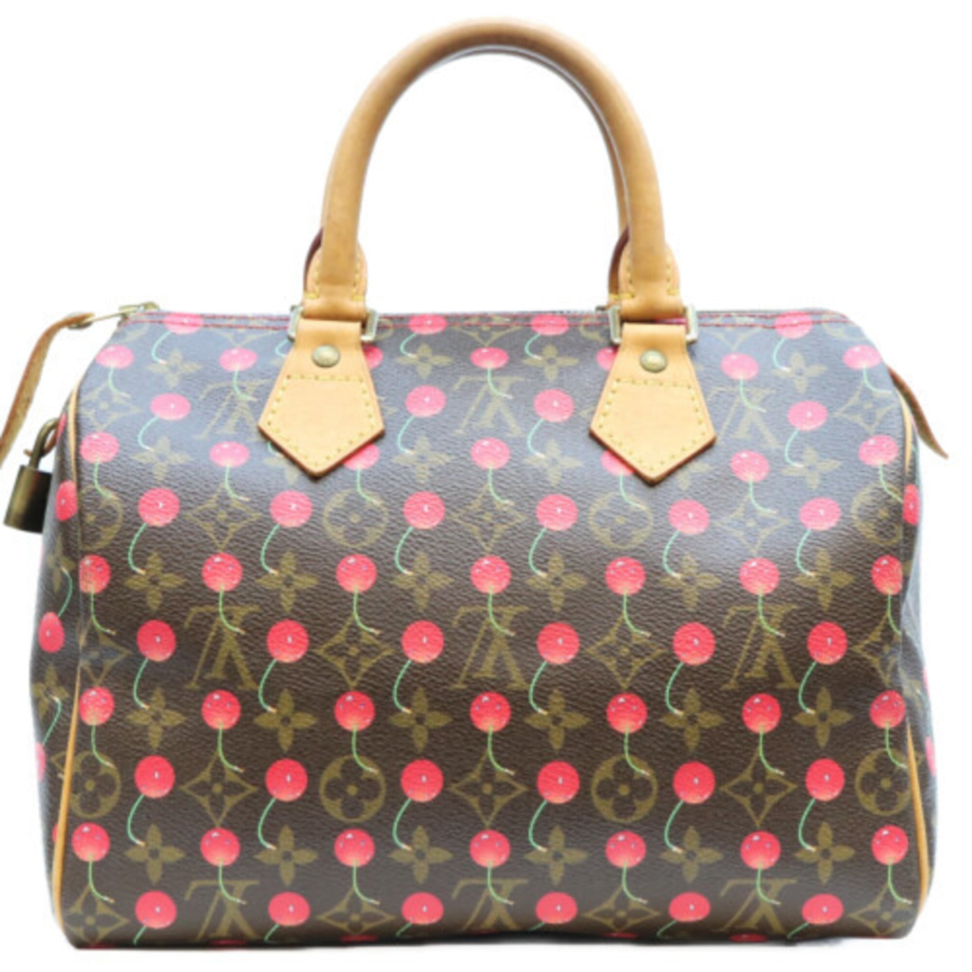 Louis Vuitton Brown Monogram Cherry Blossom Handbag (Pre-Owned)