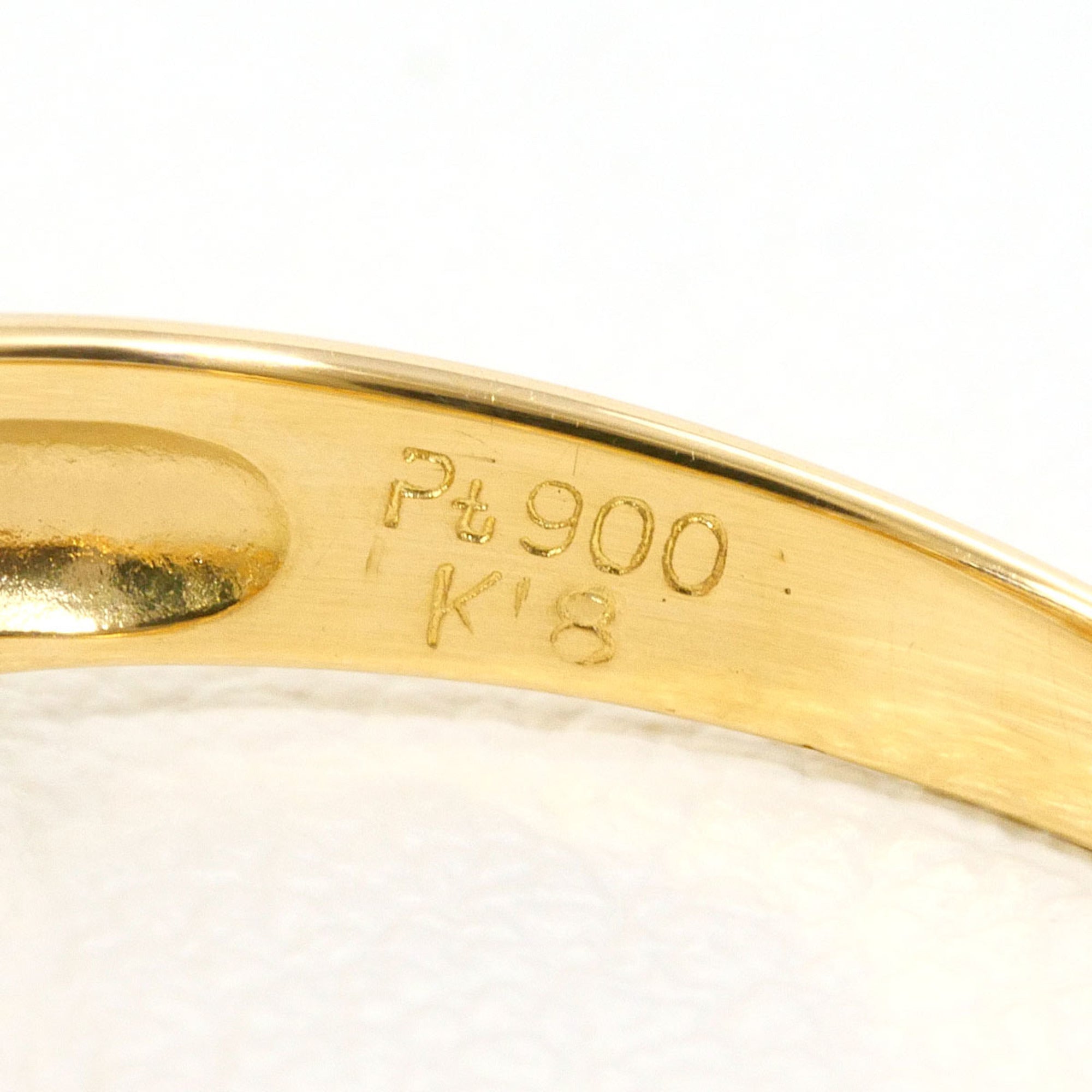 Unbranded Platinum Yellow Gold Yellow Gold (18K) Platinum 900 Band Ring (Pre-Owned)