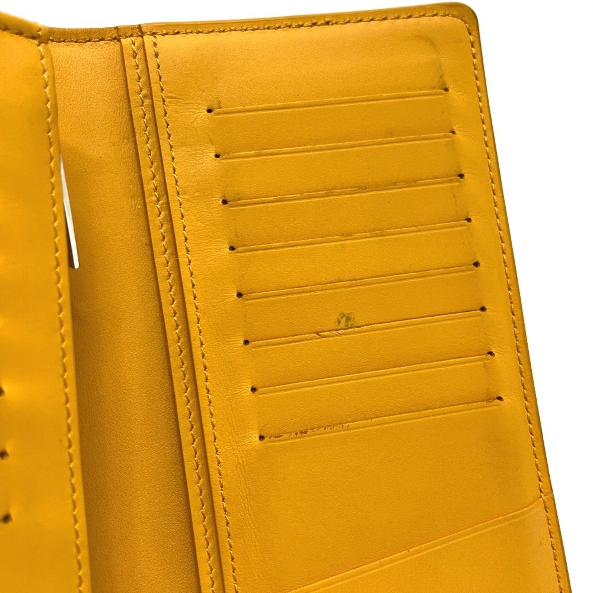Louis Vuitton Orange Saffron Long Wallet (Bi-Fold) (Pre-Owned)