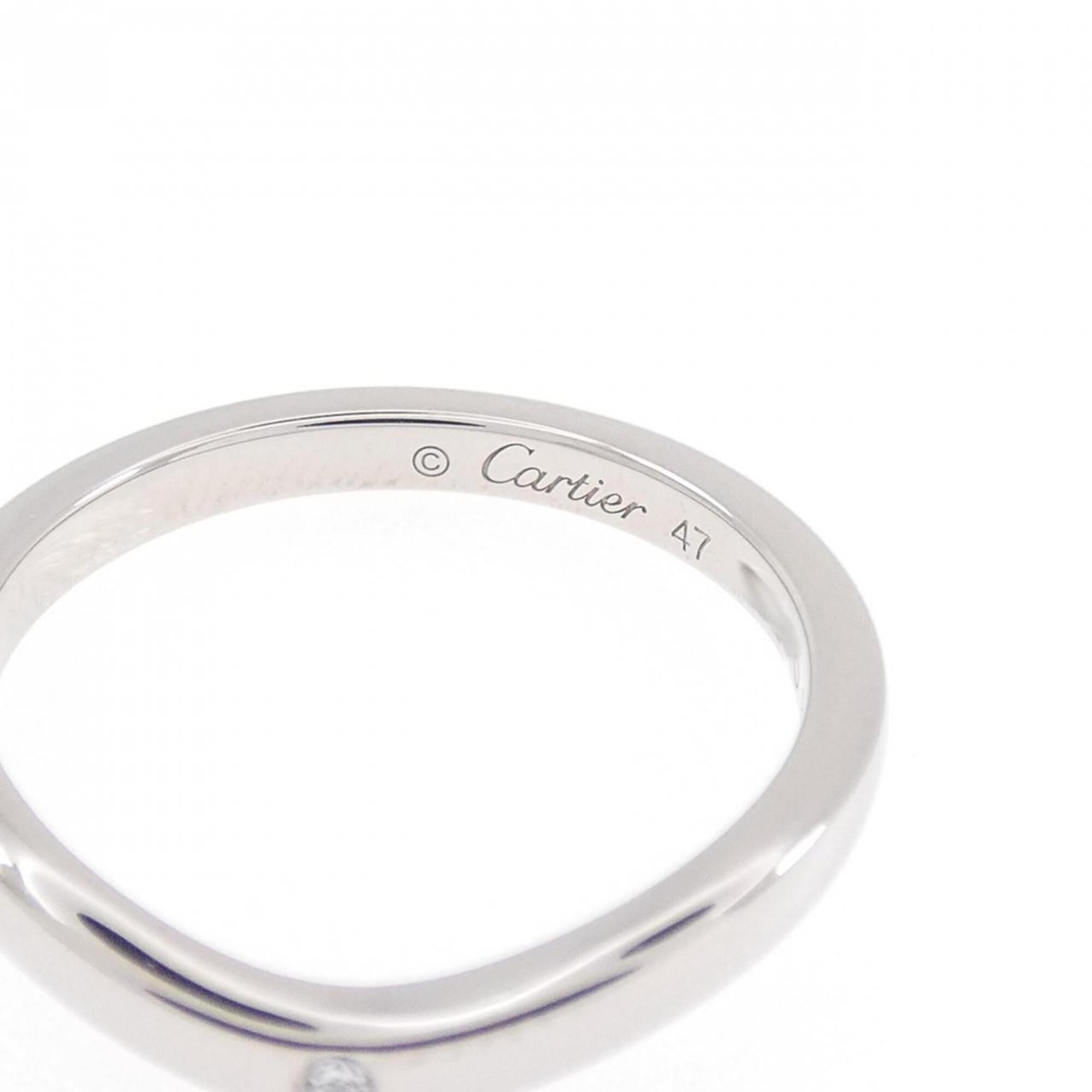 Cartier Platinum Platinum 950 Band Ring (Pre-Owned)