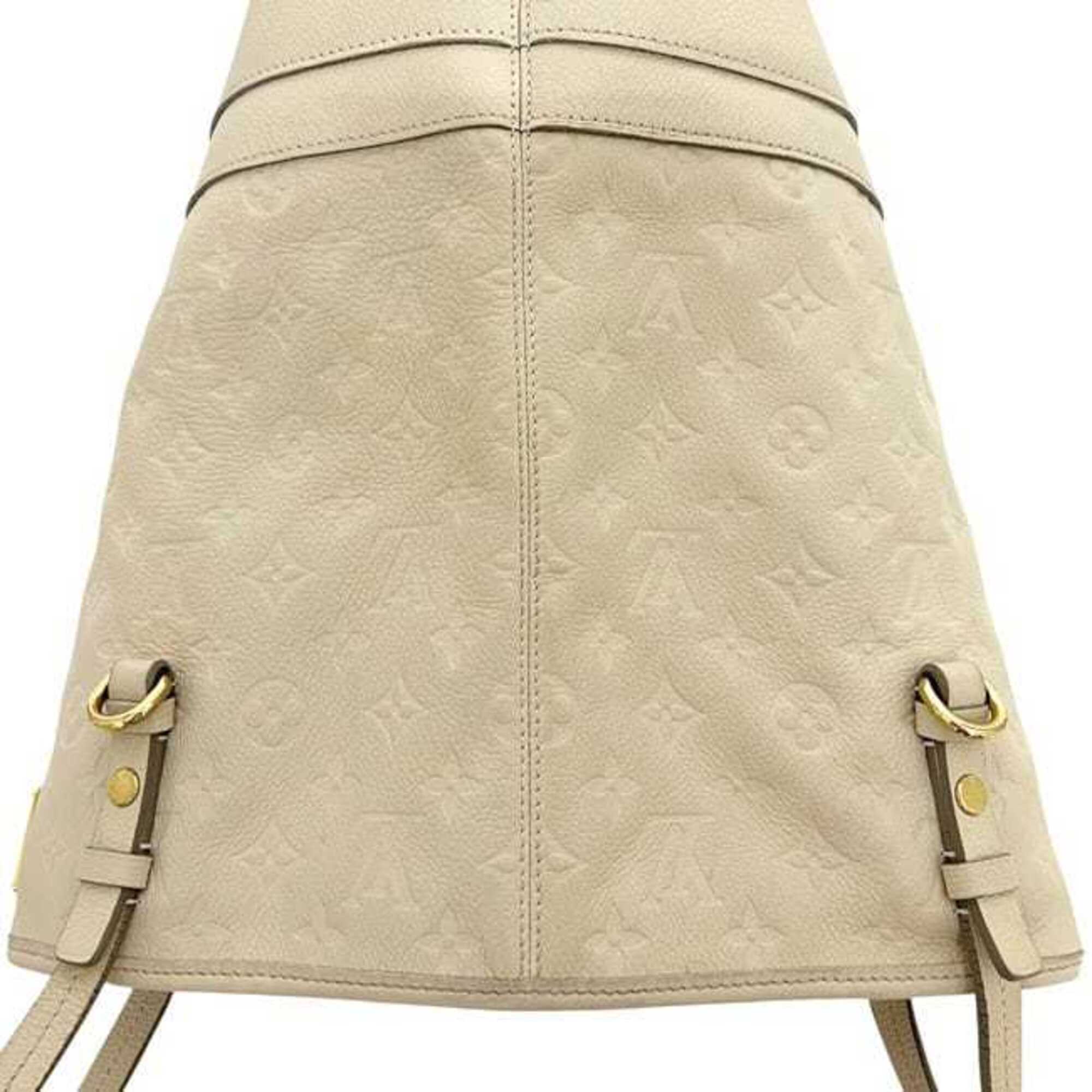 Louis Vuitton Beige Neige White Monogram Empreinte Leather Tote Bag (Pre-Owned)