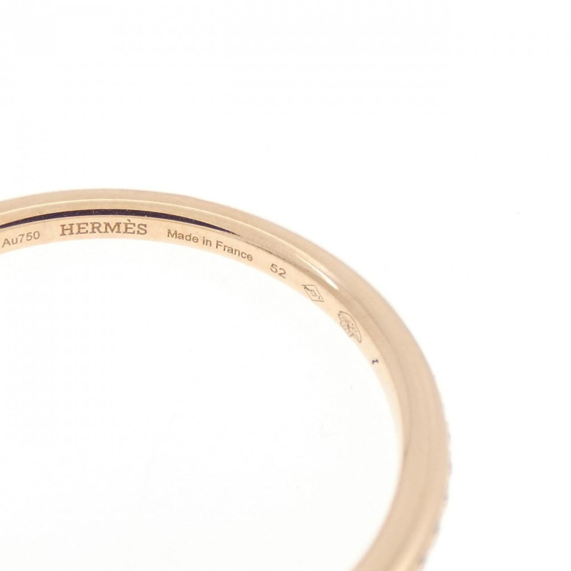 Hermes Pink Gold (18K) Band Ring (Pre-Owned)