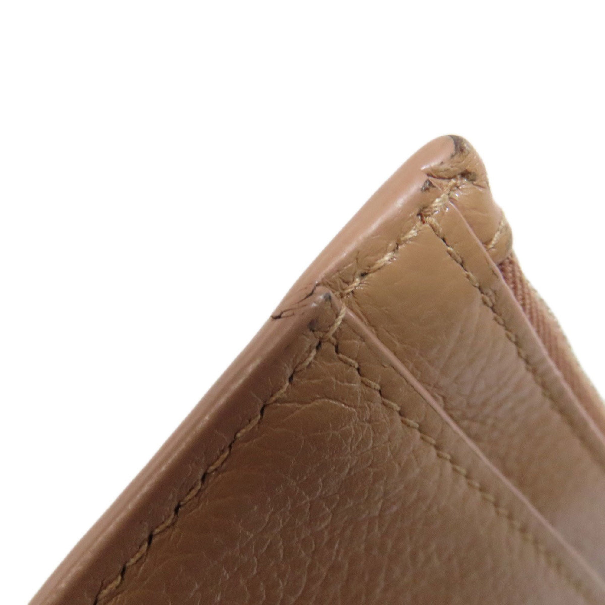 Balenciaga Beige Leather Coin Purse/Coin Case (Pre-Owned)
