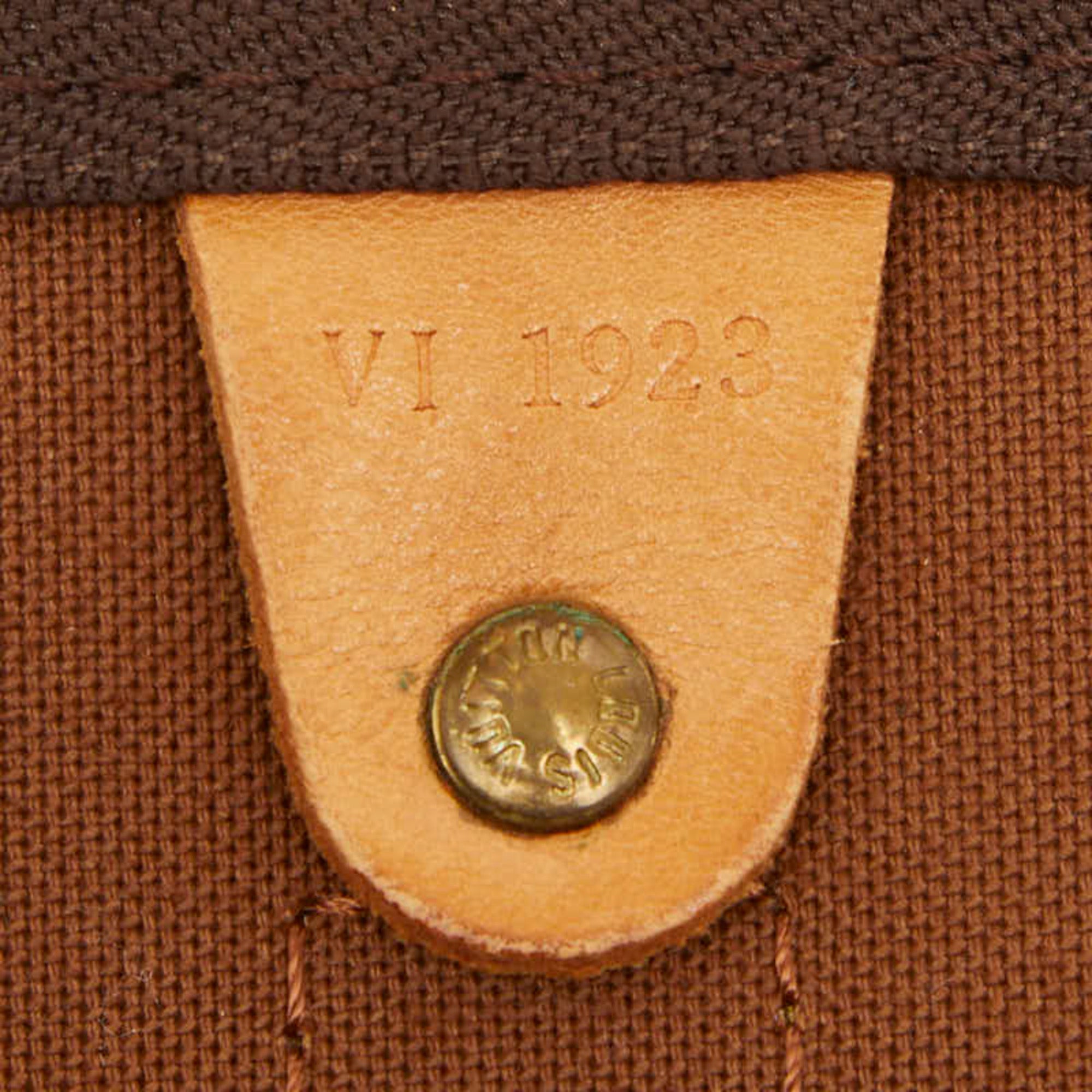 Louis Vuitton Brown Pvc Leather Boston Bag Shoulder Bag (Pre-Owned)