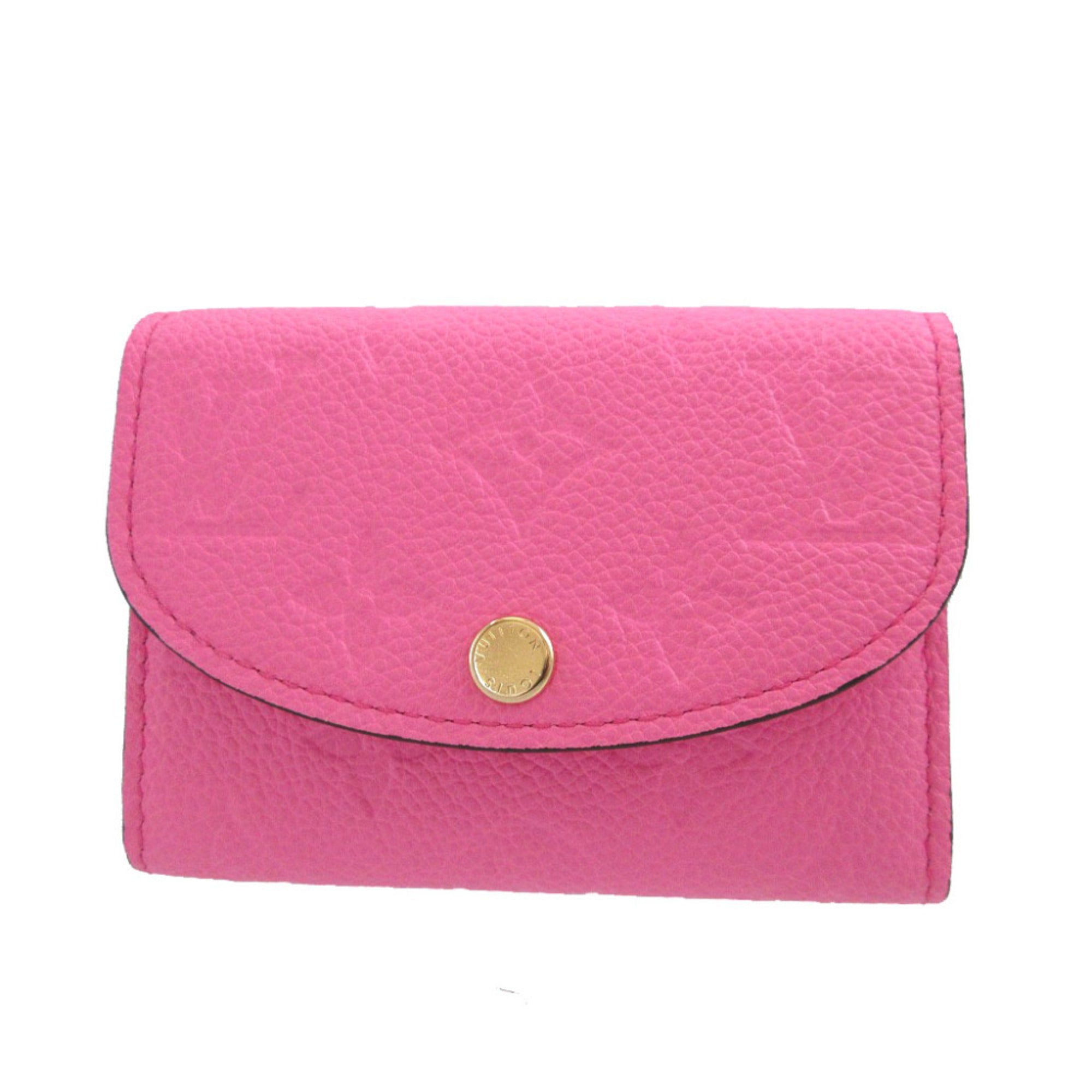 Louis Vuitton Pink Leather Wallet (Bi-Fold) (Pre-Owned)