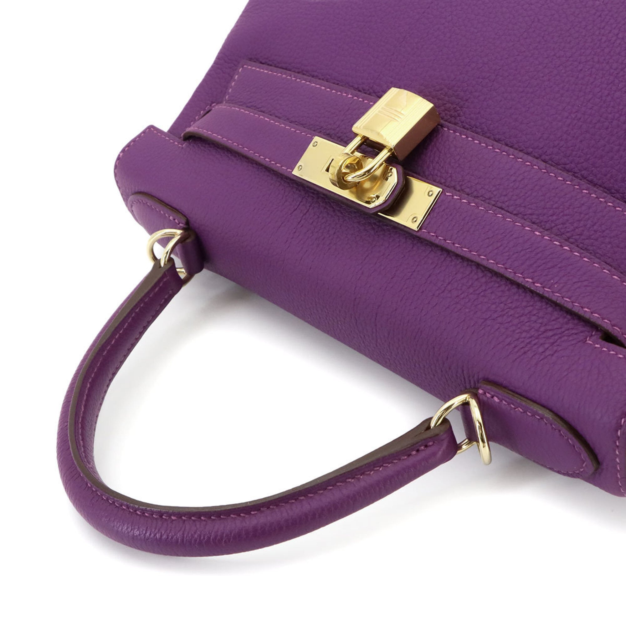 Hermes Anemone Etain Togo Leather Handbag (Pre-Owned)
