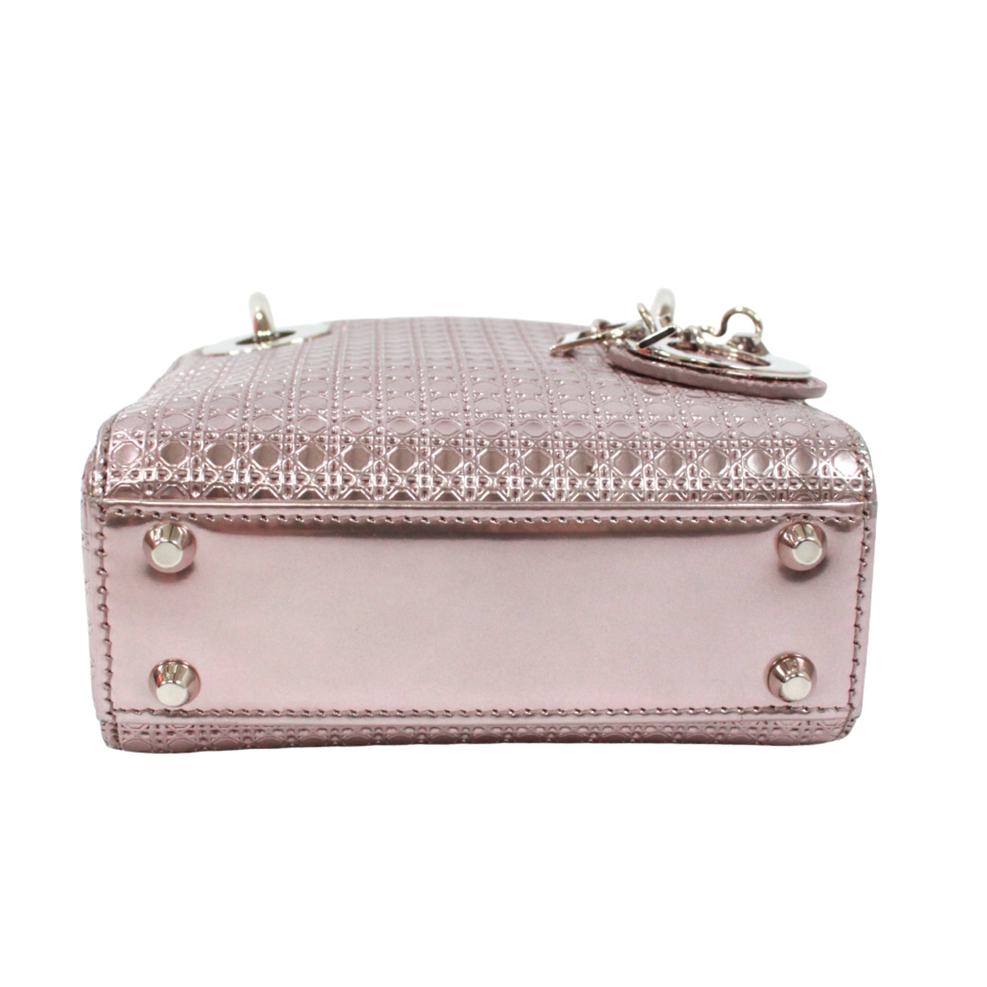 Christian Dior Metallic Pink Patent Leather Shoulder Bag (Pre-Owned)