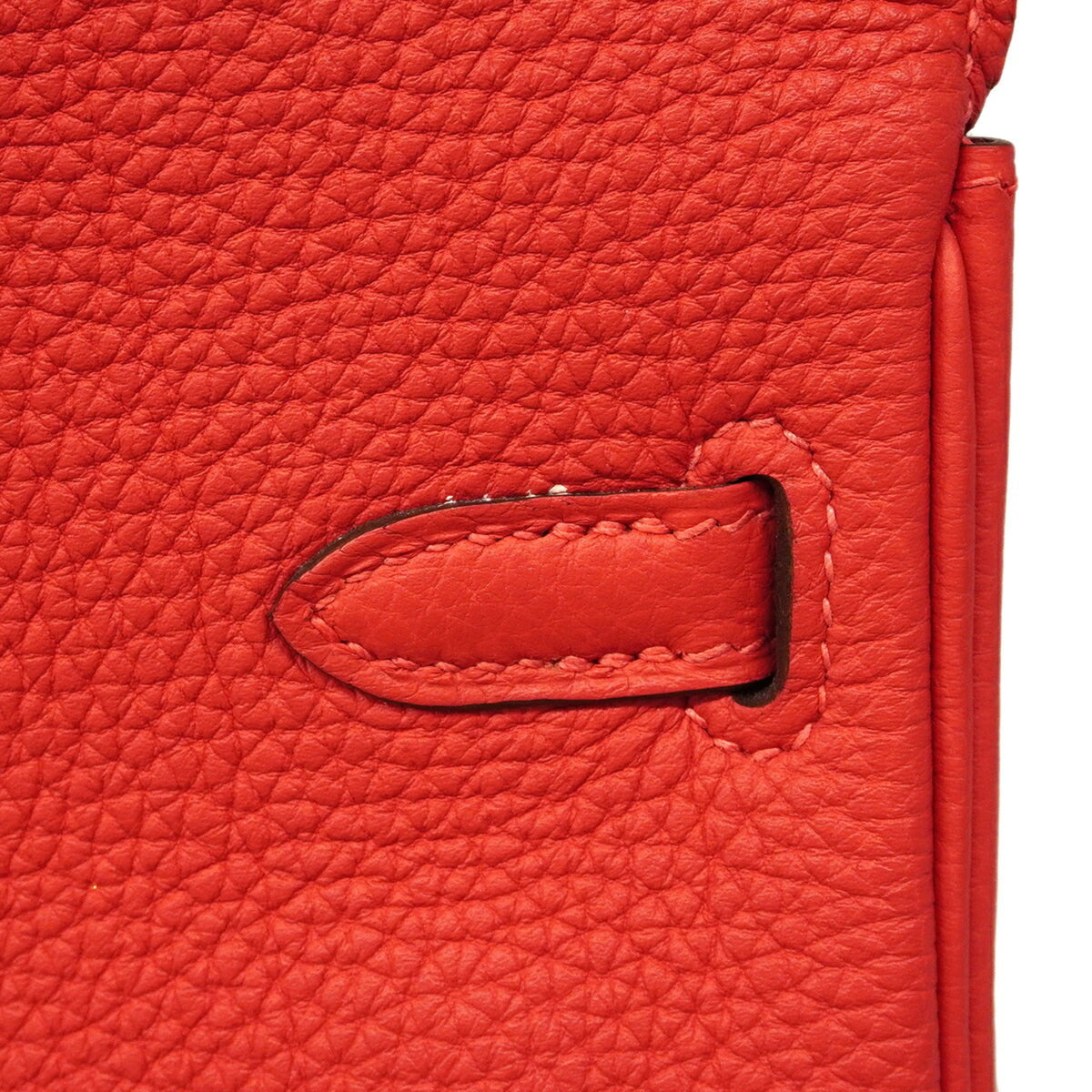 Hermes Red Color Togo Leather Handbag (Pre-Owned)