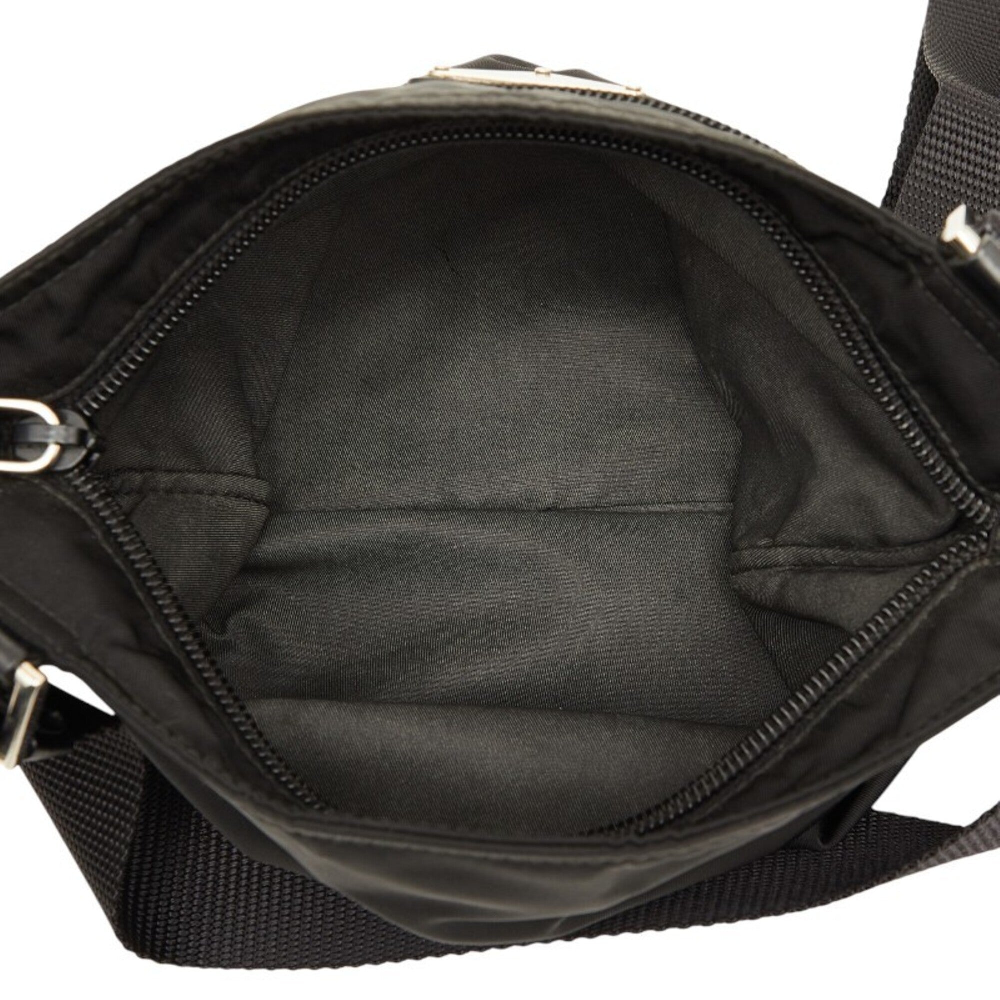 Prada Black Nylon Leather Shoulder Bag (Pre-Owned)