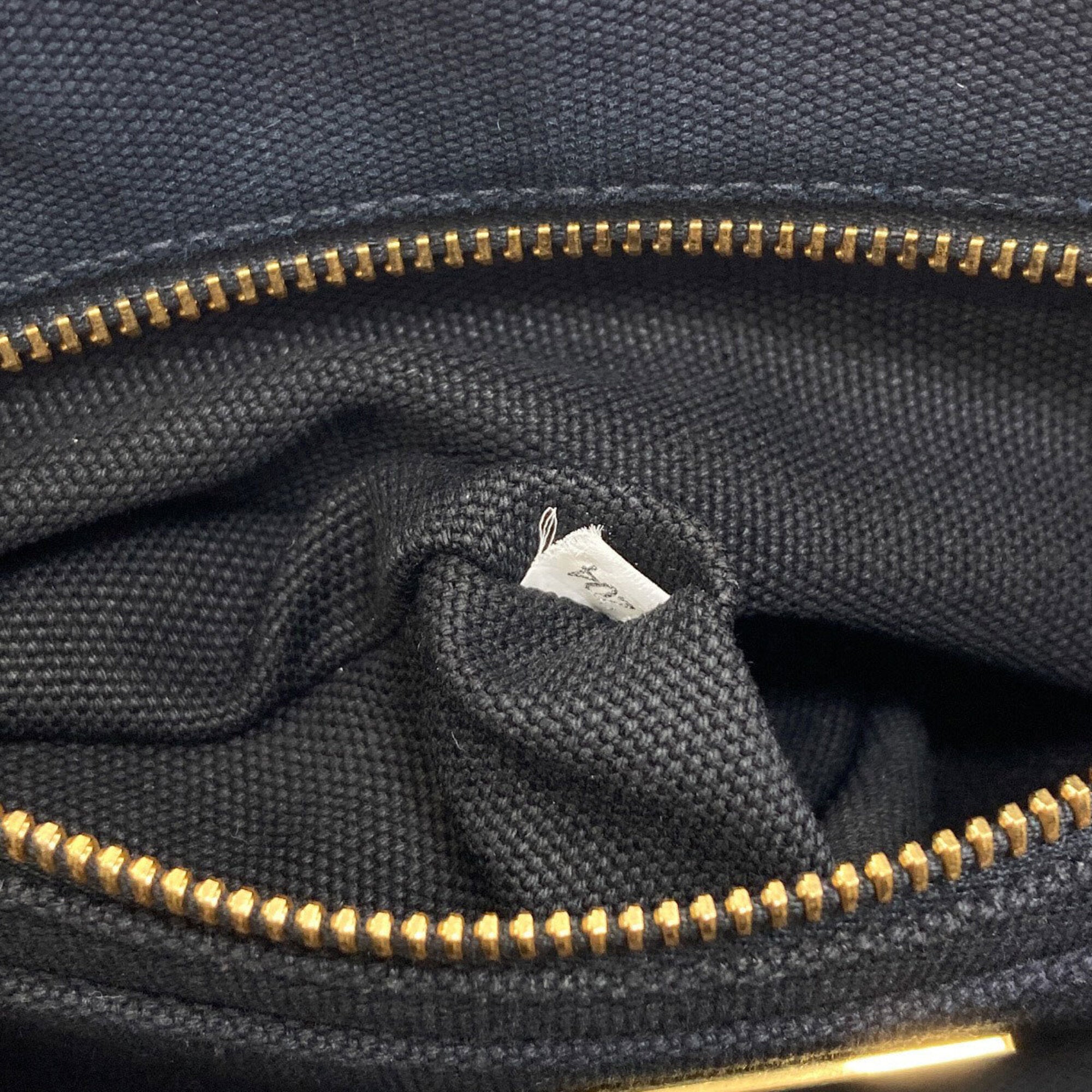 Prada Black Canvas Handbag (Pre-Owned)