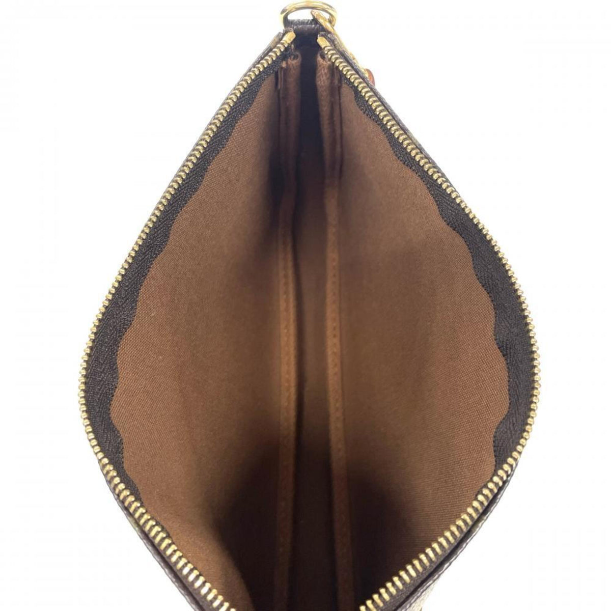 Louis Vuitton Brown Monogram Canvas Handbag Pouch (Pre-Owned)