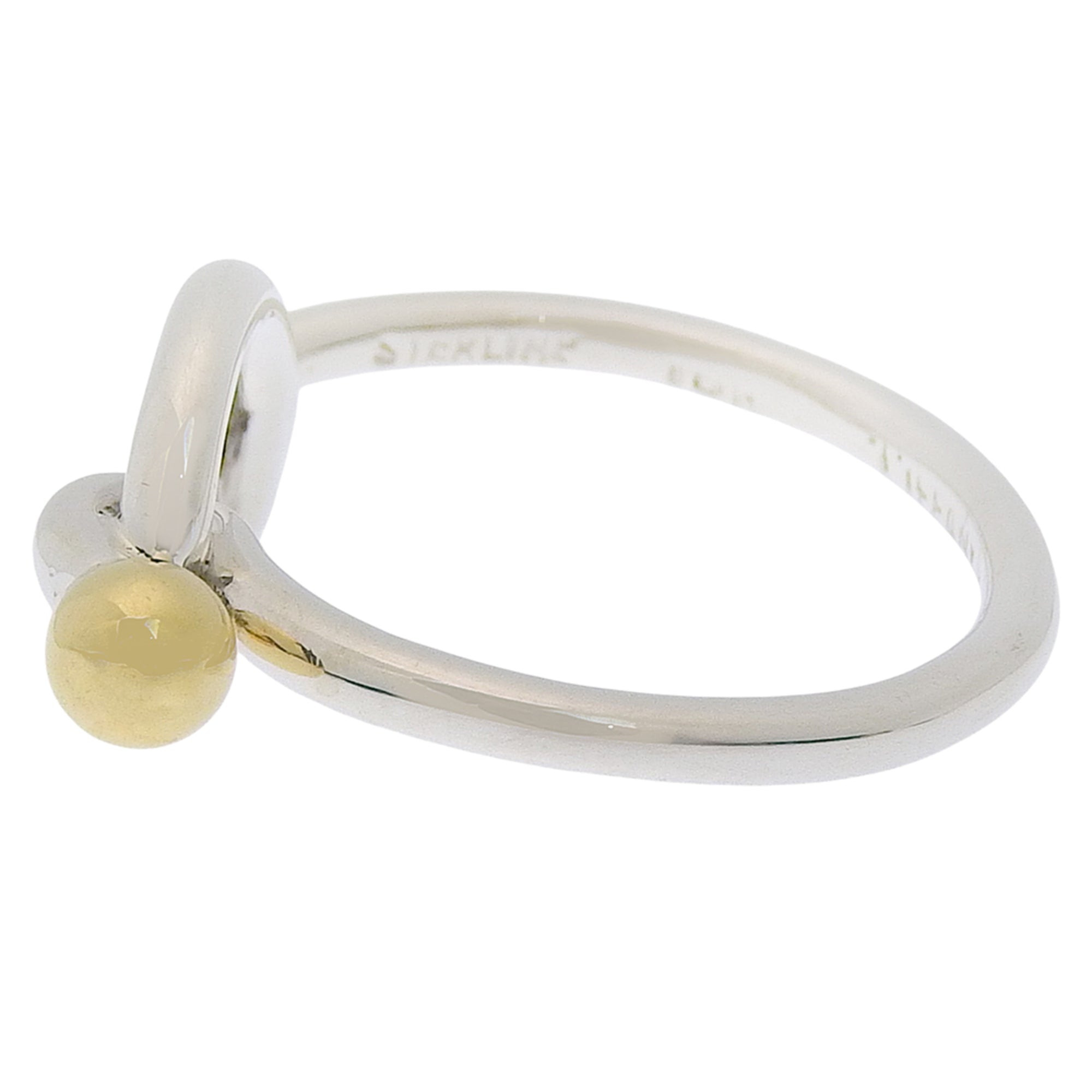 Tiffany Yellow Gold (18K) Silver 925 Band Ring (Pre-Owned)