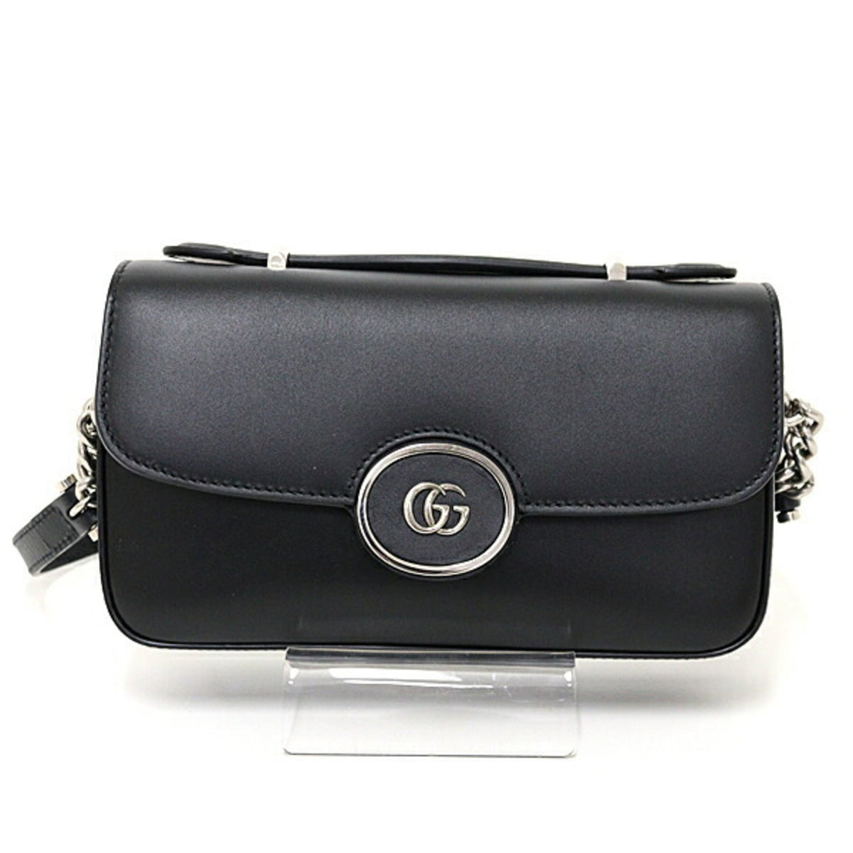 Gucci Black Leather Shoulder Bag (Pre-Owned)