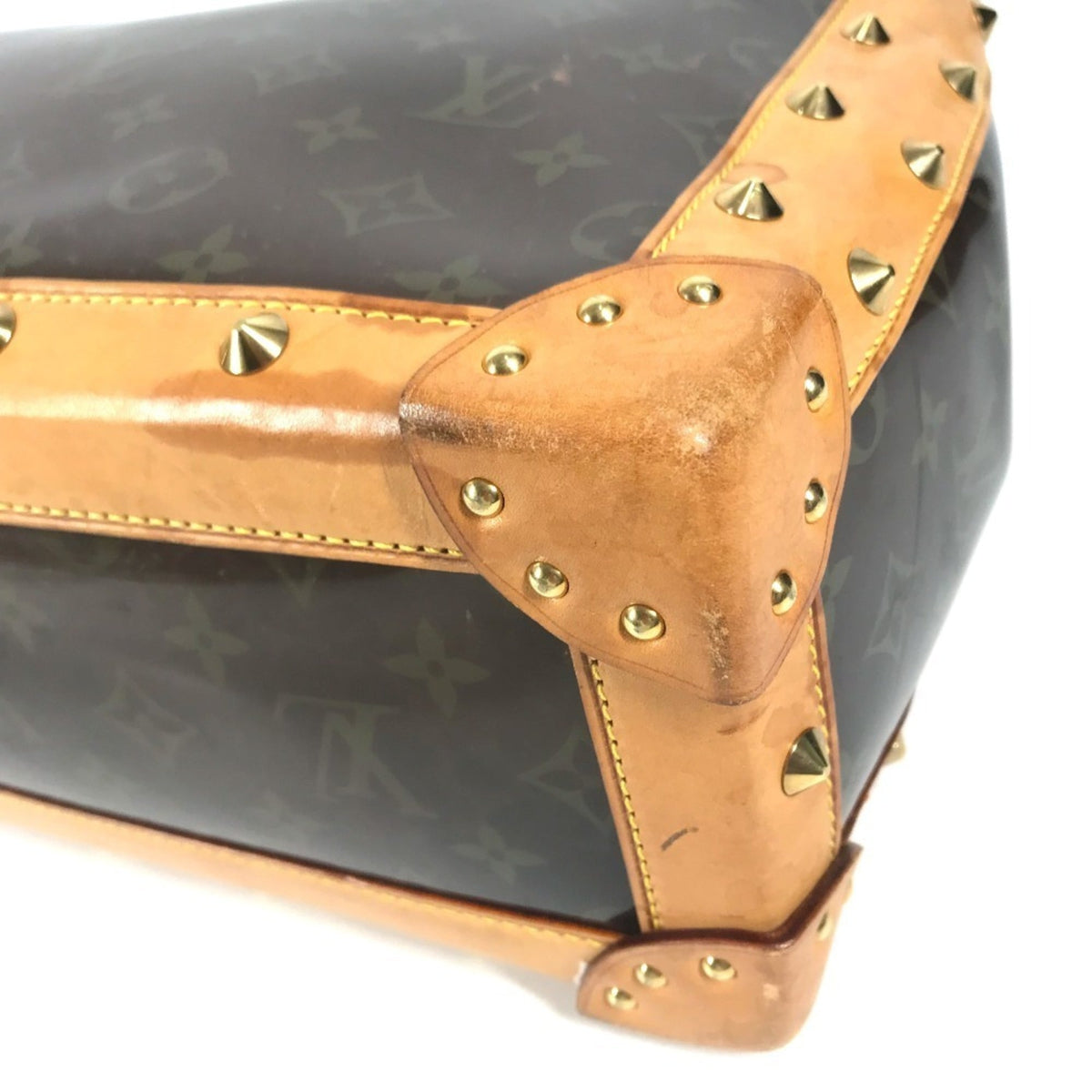 Louis Vuitton Brown Monogram Vinyl Leather Beach Bag Shoulder Bag Tote Bag (Pre-Owned)