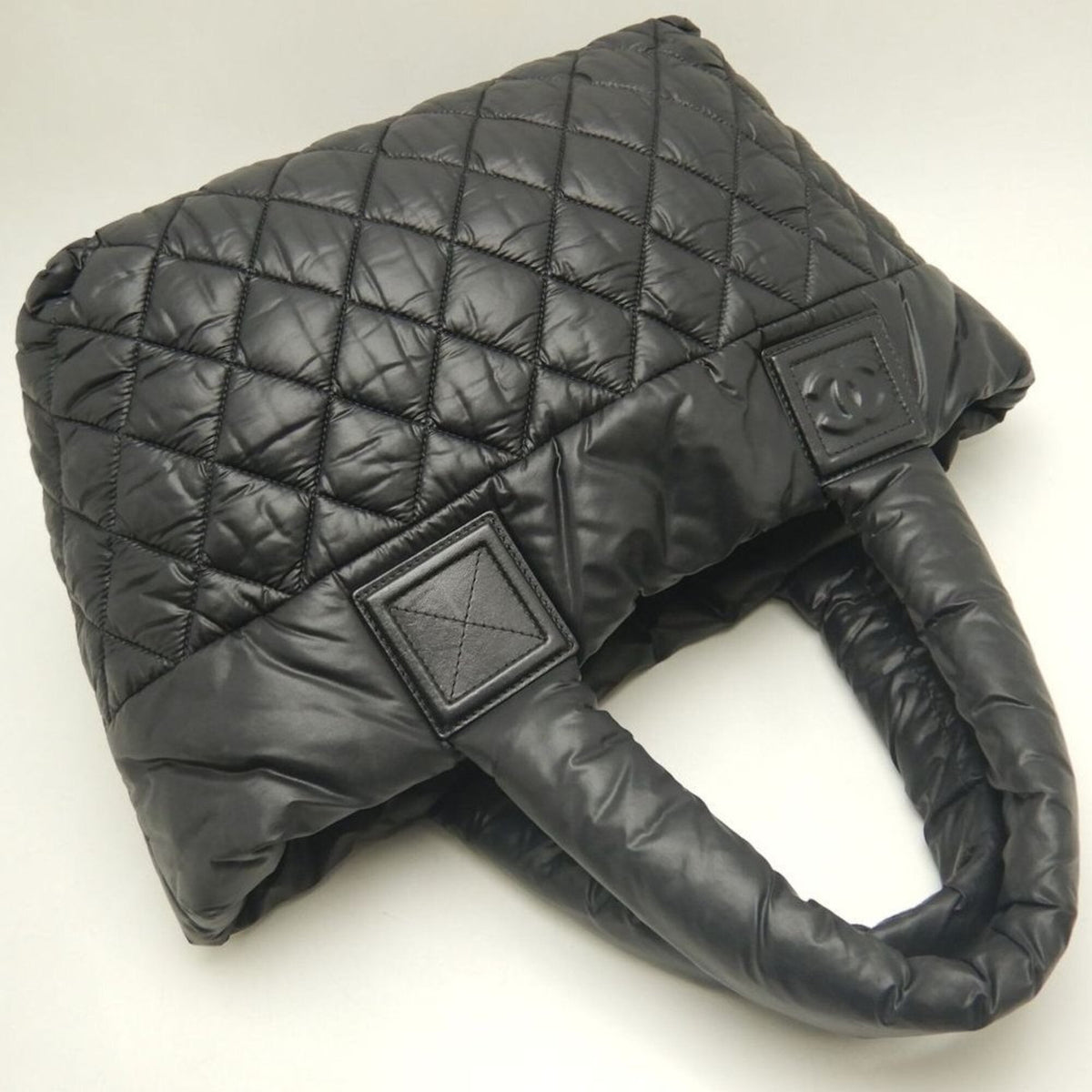Chanel Coco Cocoon Black Nylon Tote Bag (Pre-Owned)