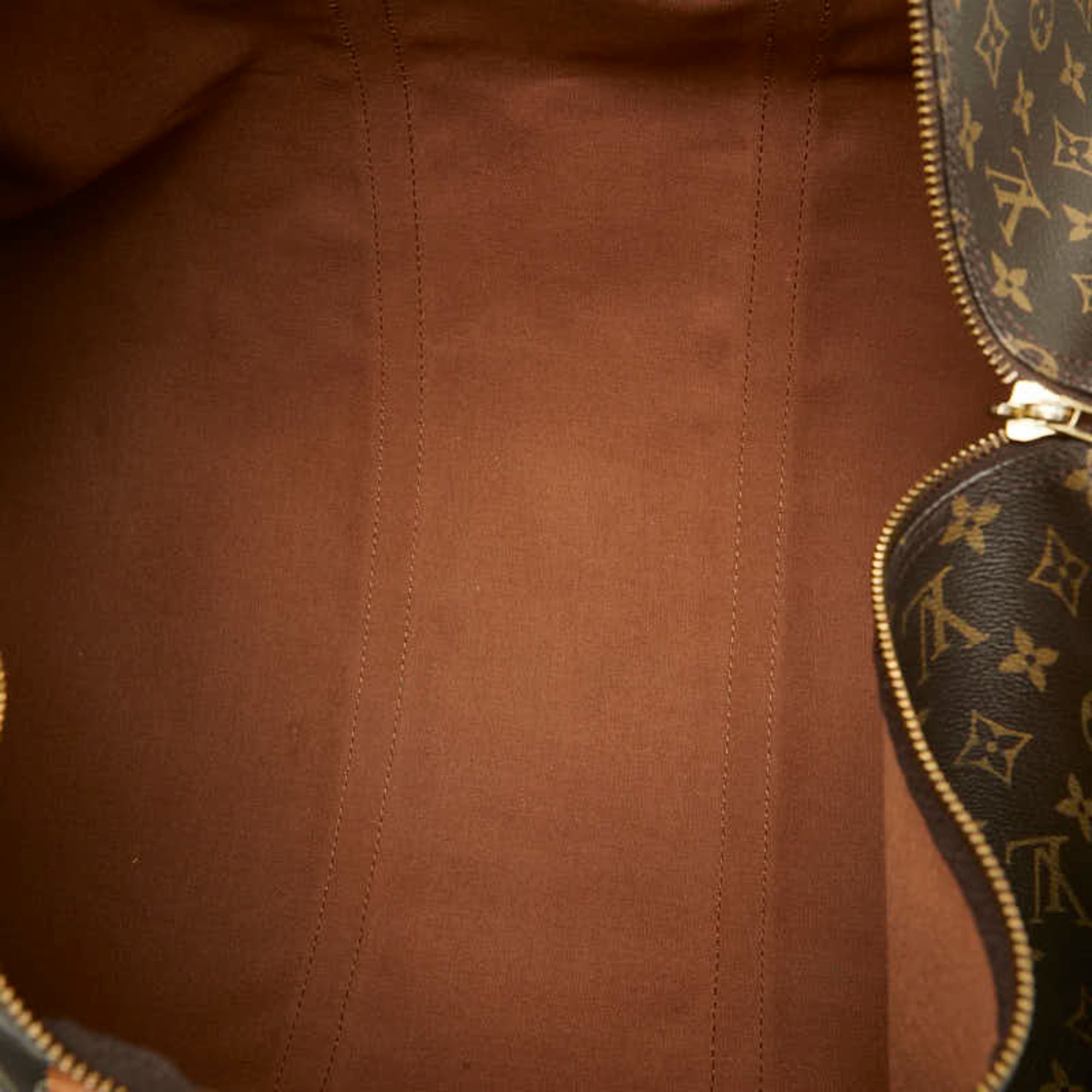 Louis Vuitton Brown Pvc Leather Boston Bag (Pre-Owned)