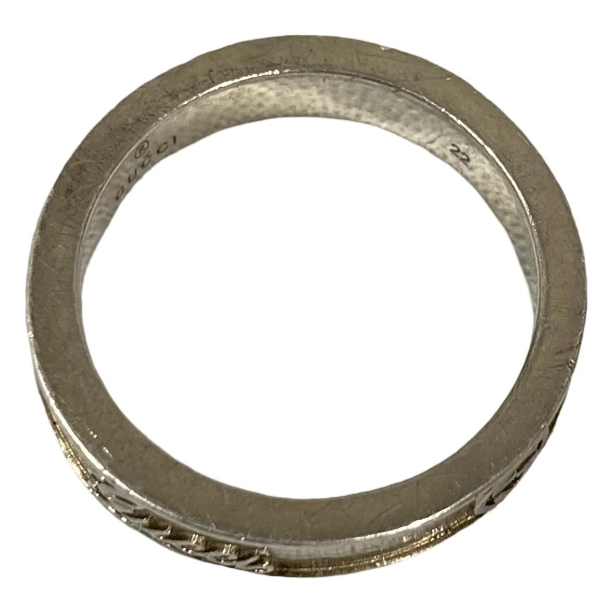 Gucci Silver Band Ring (Pre-Owned)