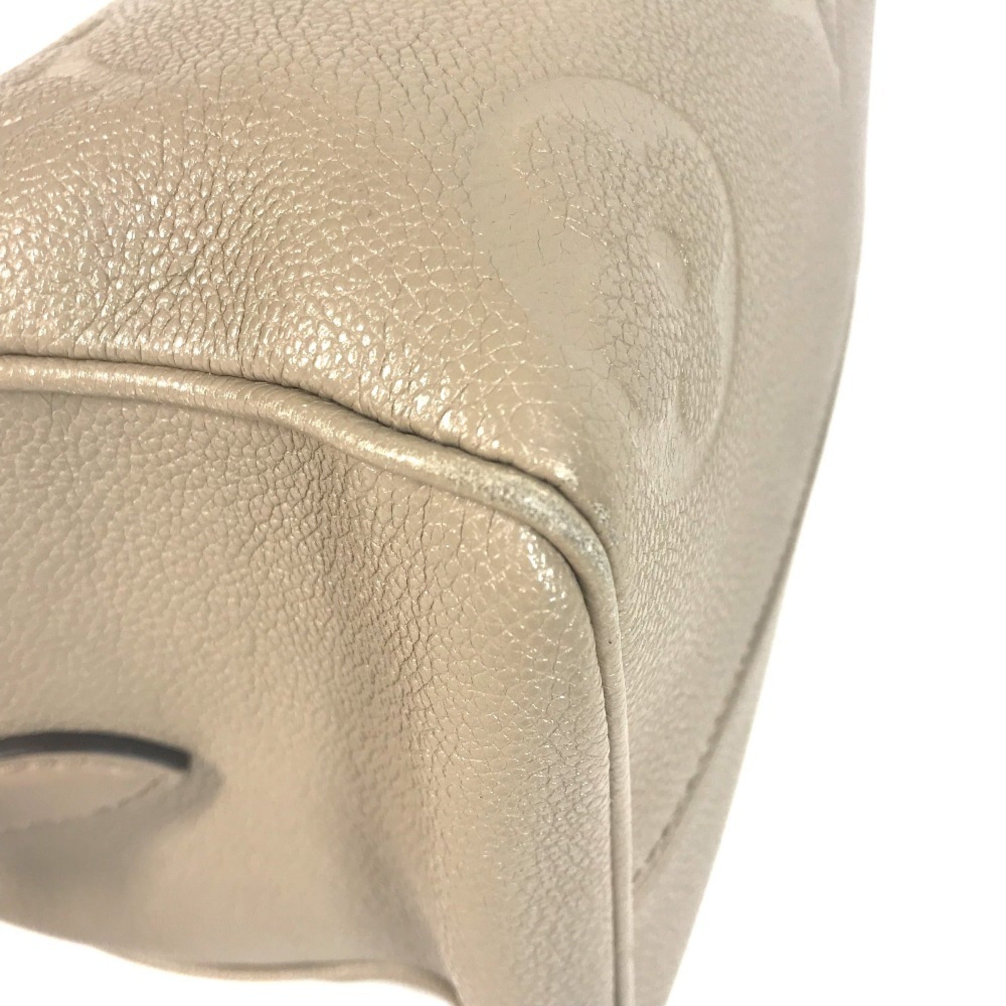 Louis Vuitton Beige Tourterelle Monogram Empreinte Boston Bag Handbag Shoulder Bag (Pre-Owned)