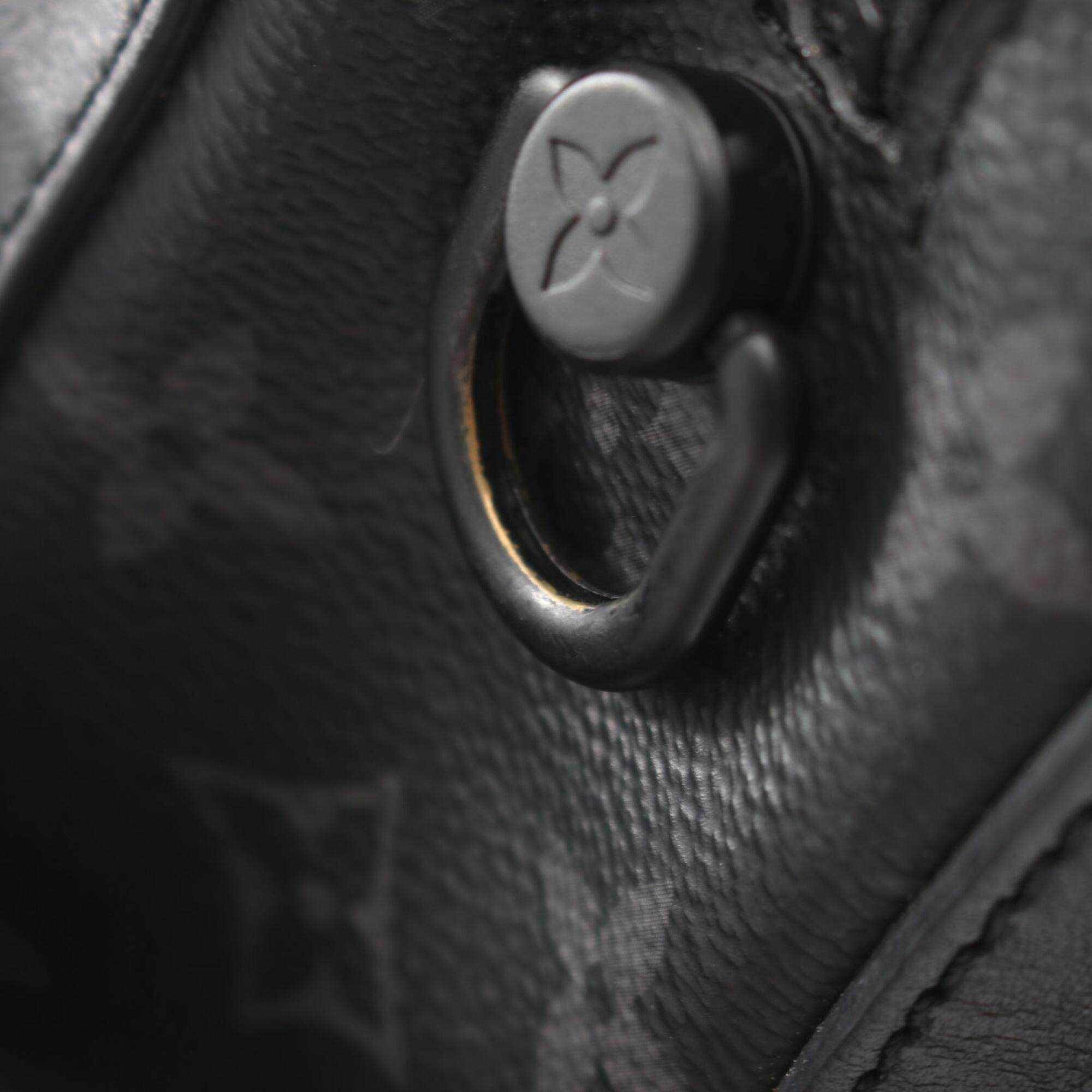 Louis Vuitton Black Monogram Eclipse Coated Canvas Leather Handbag Shoulder Bag (Pre-Owned)