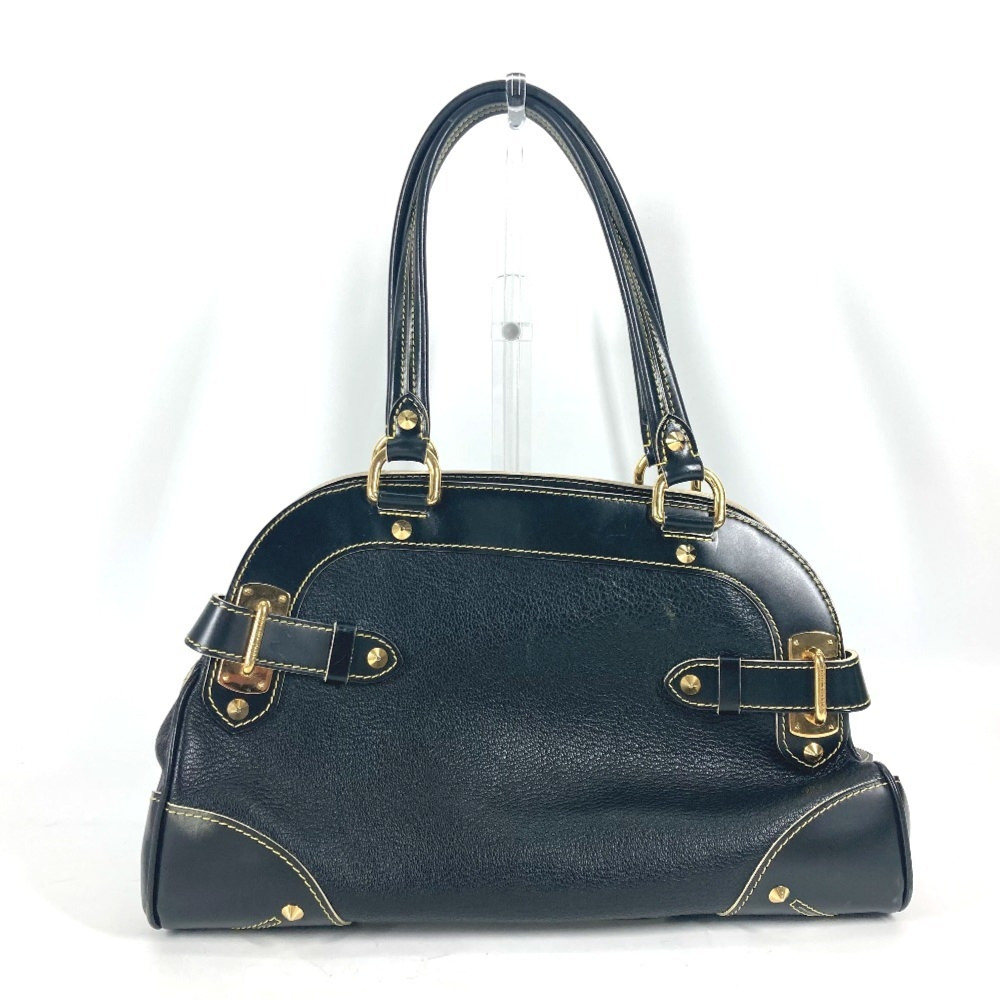 Louis Vuitton Black Noir Suhali Leather Handbag Shoulder Bag (Pre-Owned)