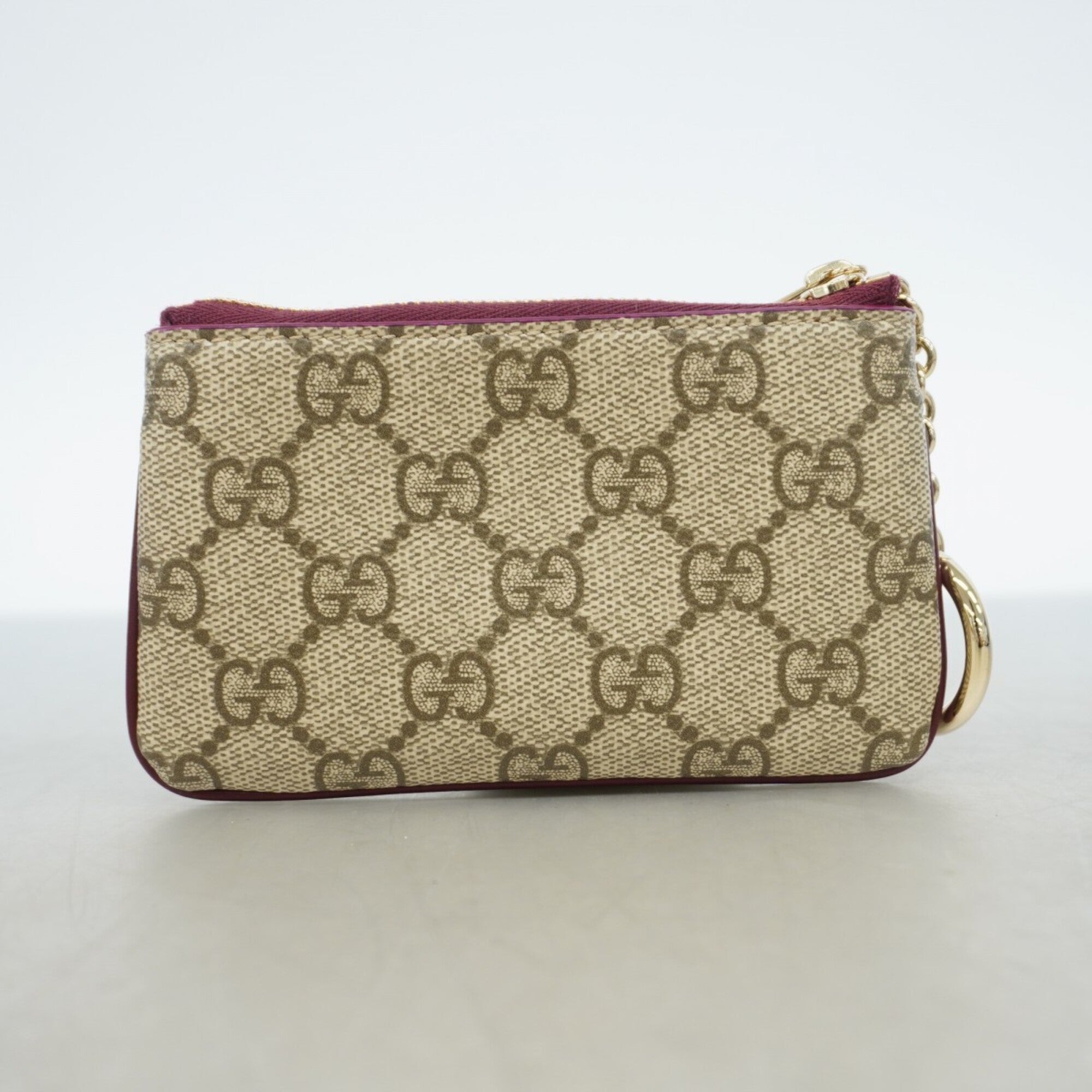 Gucci Bordeaux Brown Pvc Coin Purse/Coin Case (Pre-Owned)