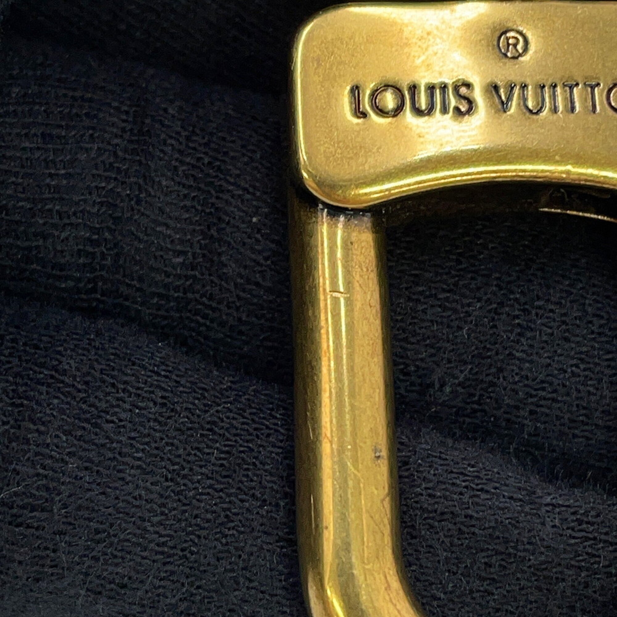 Louis Vuitton Gray Leather Handbag Shoulder Bag (Pre-Owned)