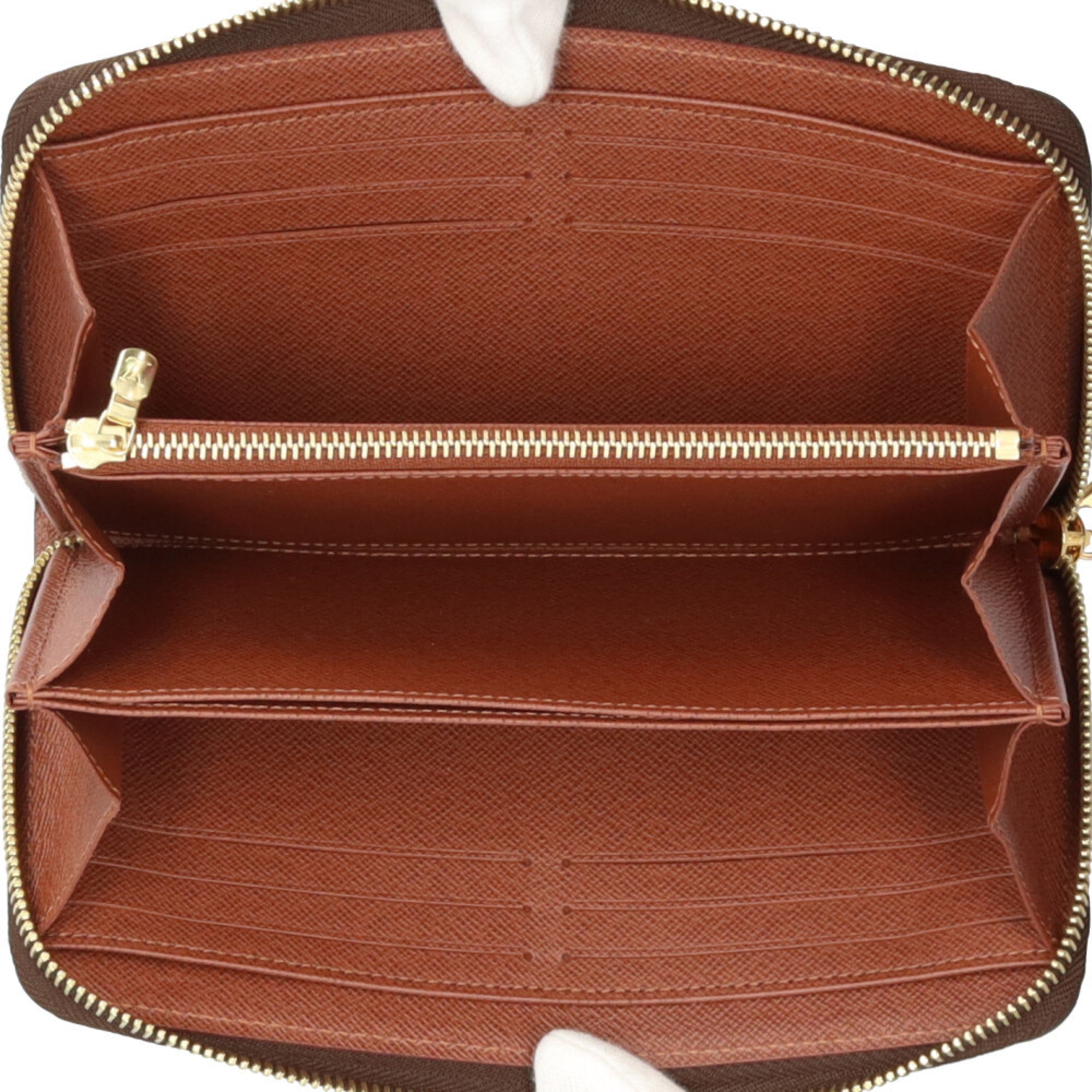 Louis Vuitton Brown Monogram Canvas Long Wallet (Bi-Fold) (Pre-Owned)