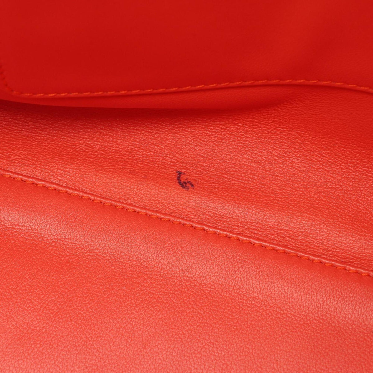 Loewe Orange Pink Red Color Leather Handbag (Pre-Owned)