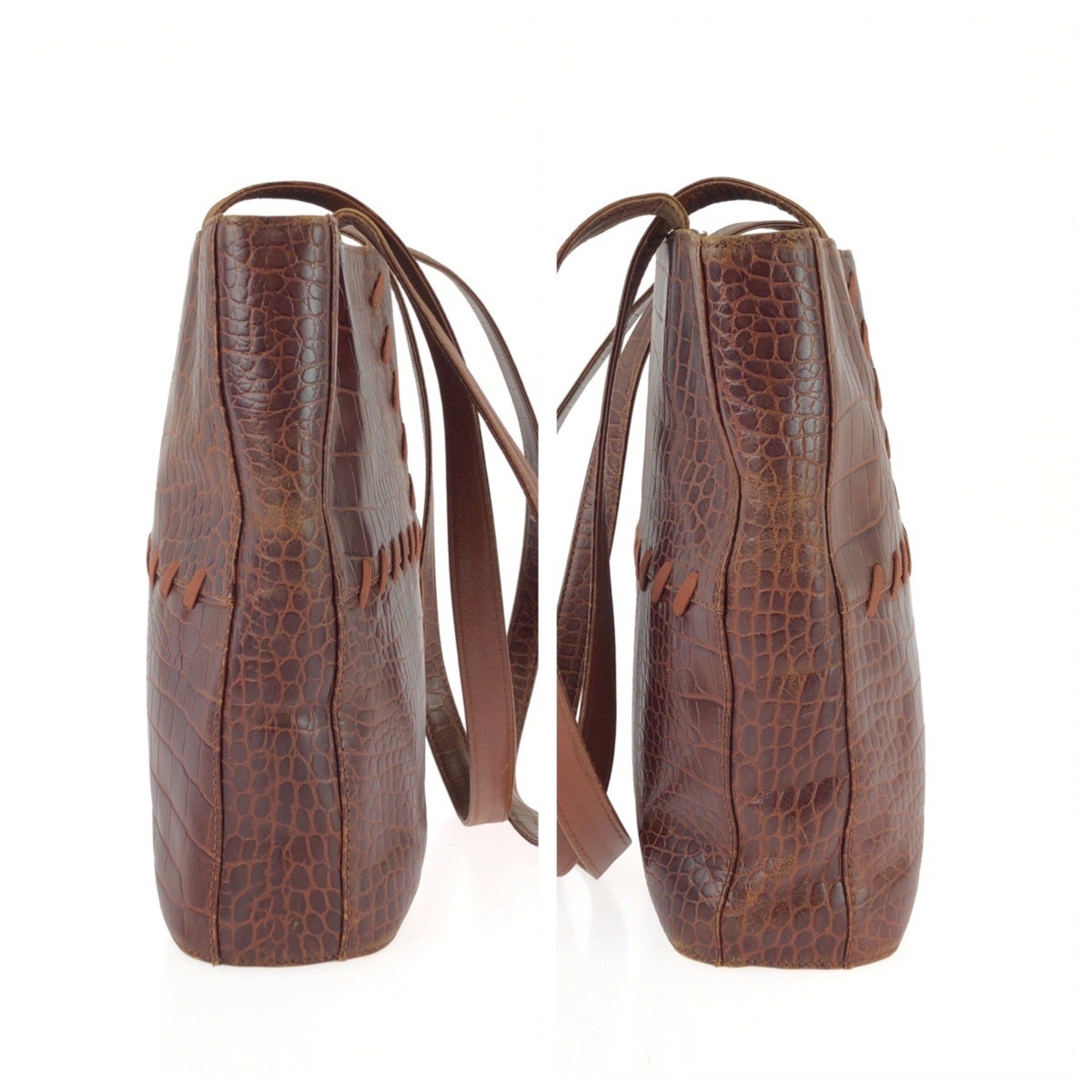Yves Saint Laurent Brown Leather Shoulder Bag (Pre-Owned)