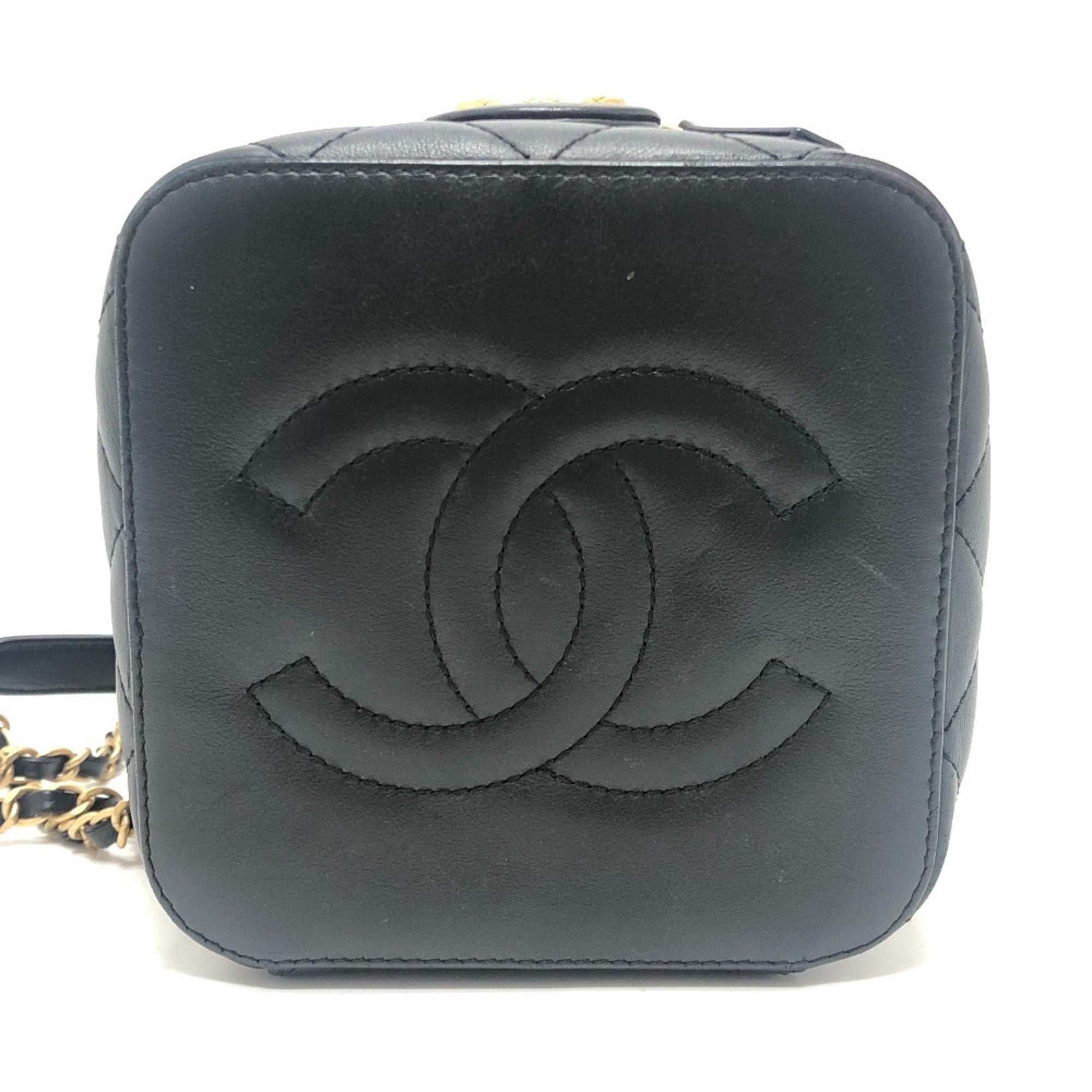 Chanel Black Shoulder Bag Vanity Bag (Pre-Owned)
