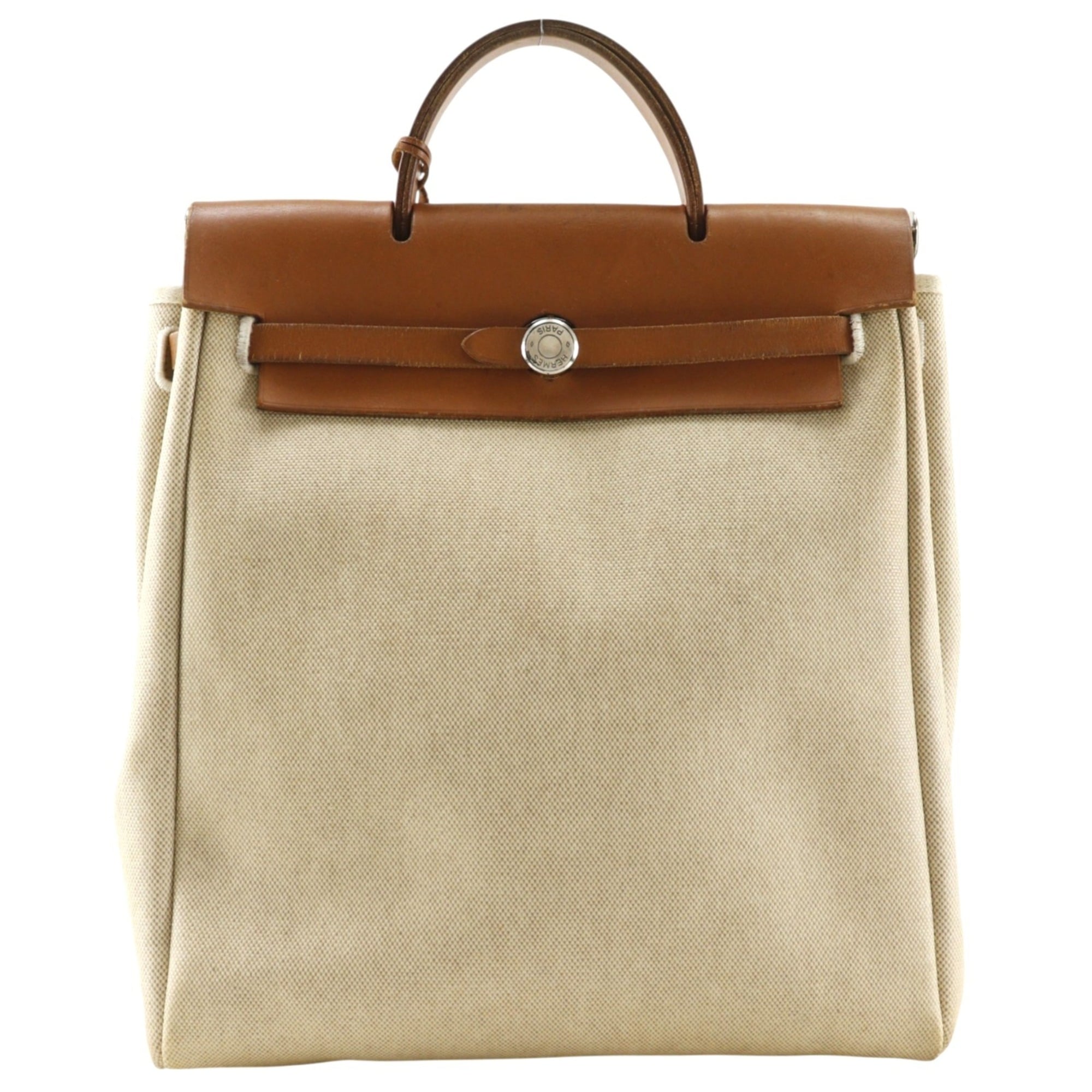 Hermes Beige Toile H Backpack (Pre-Owned)