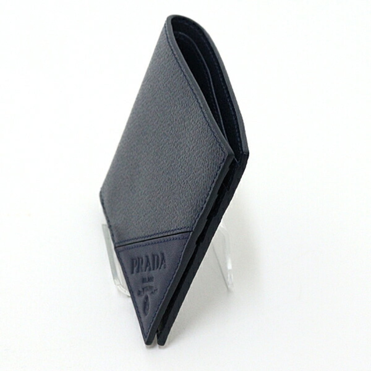 Prada Navy Saffiano Wallet (Bi-Fold) (Pre-Owned)