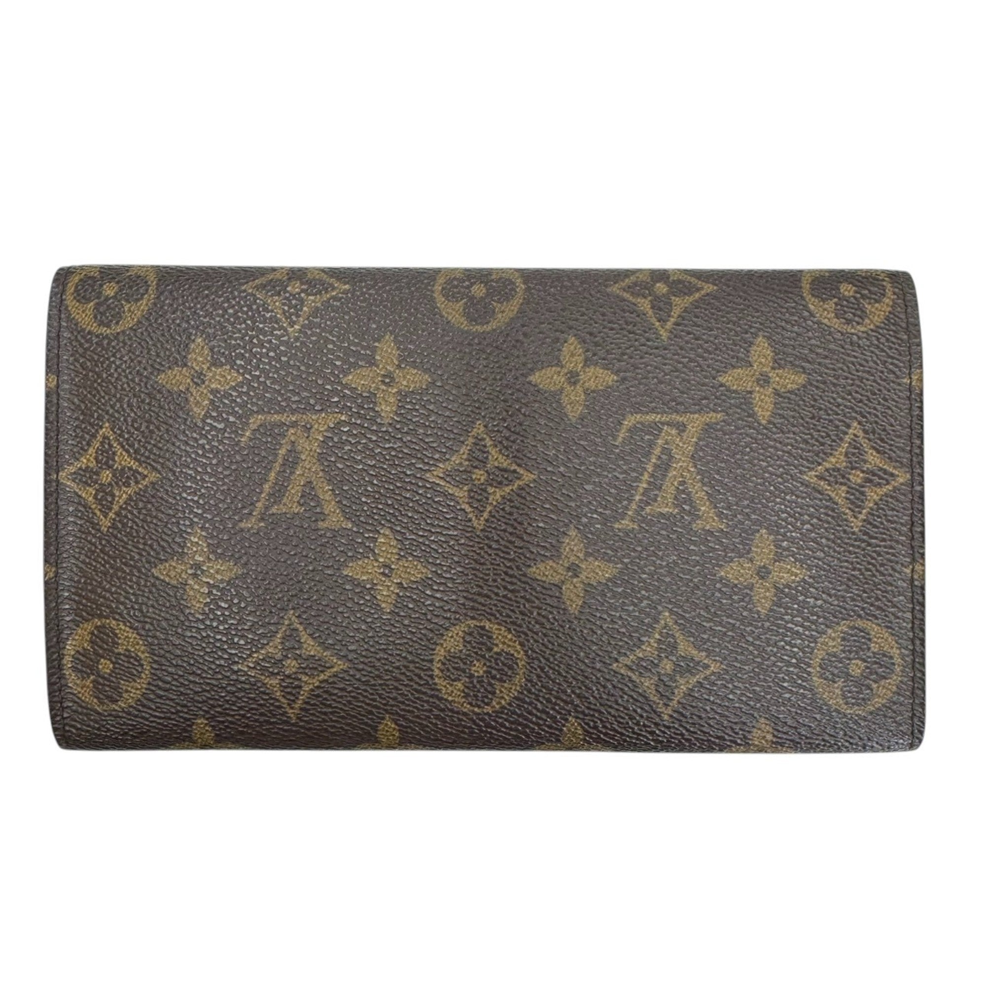 Louis Vuitton Brown Monogram Long Wallet (Bi-Fold) (Pre-Owned)