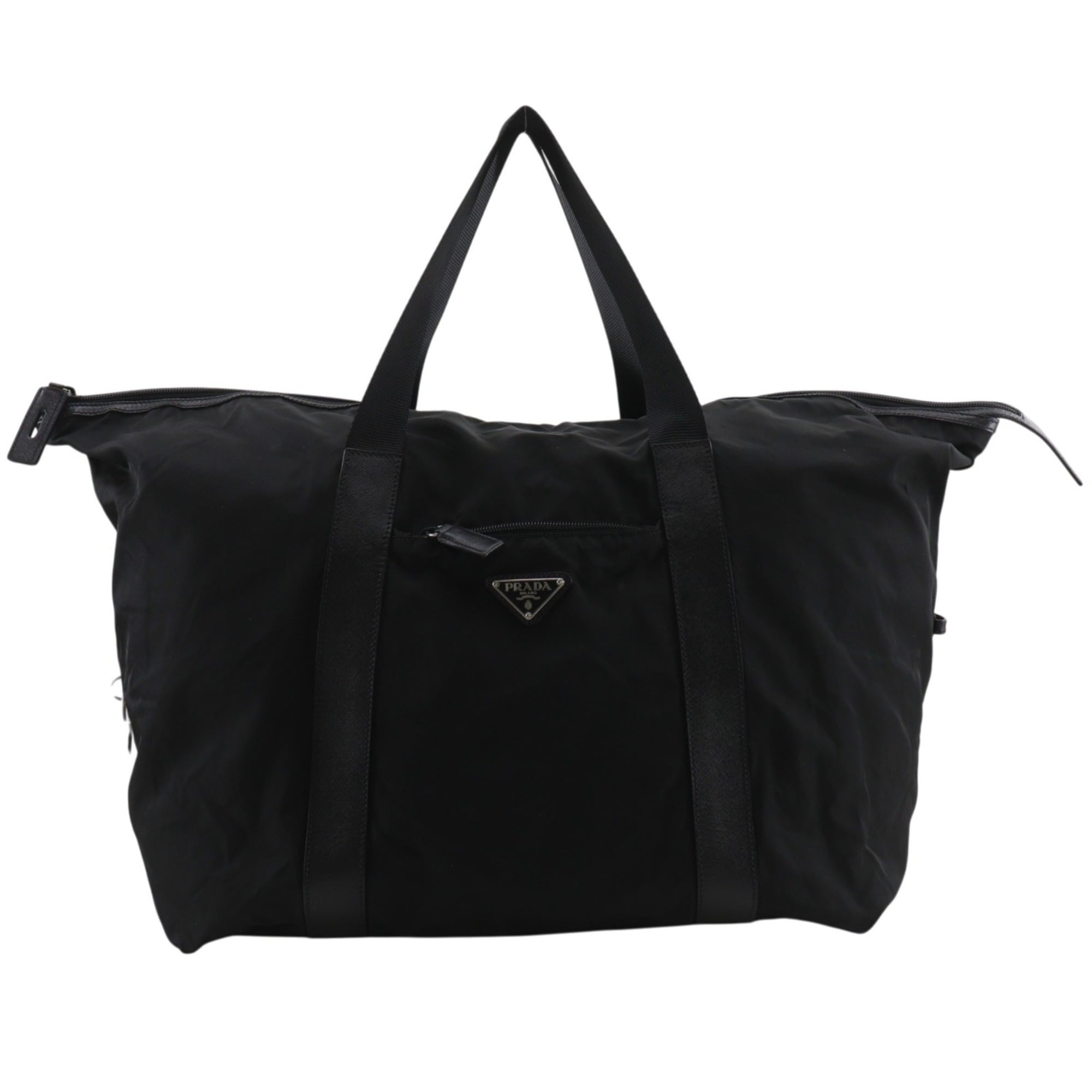Prada Black Nylon Boston Bag (Pre-Owned)