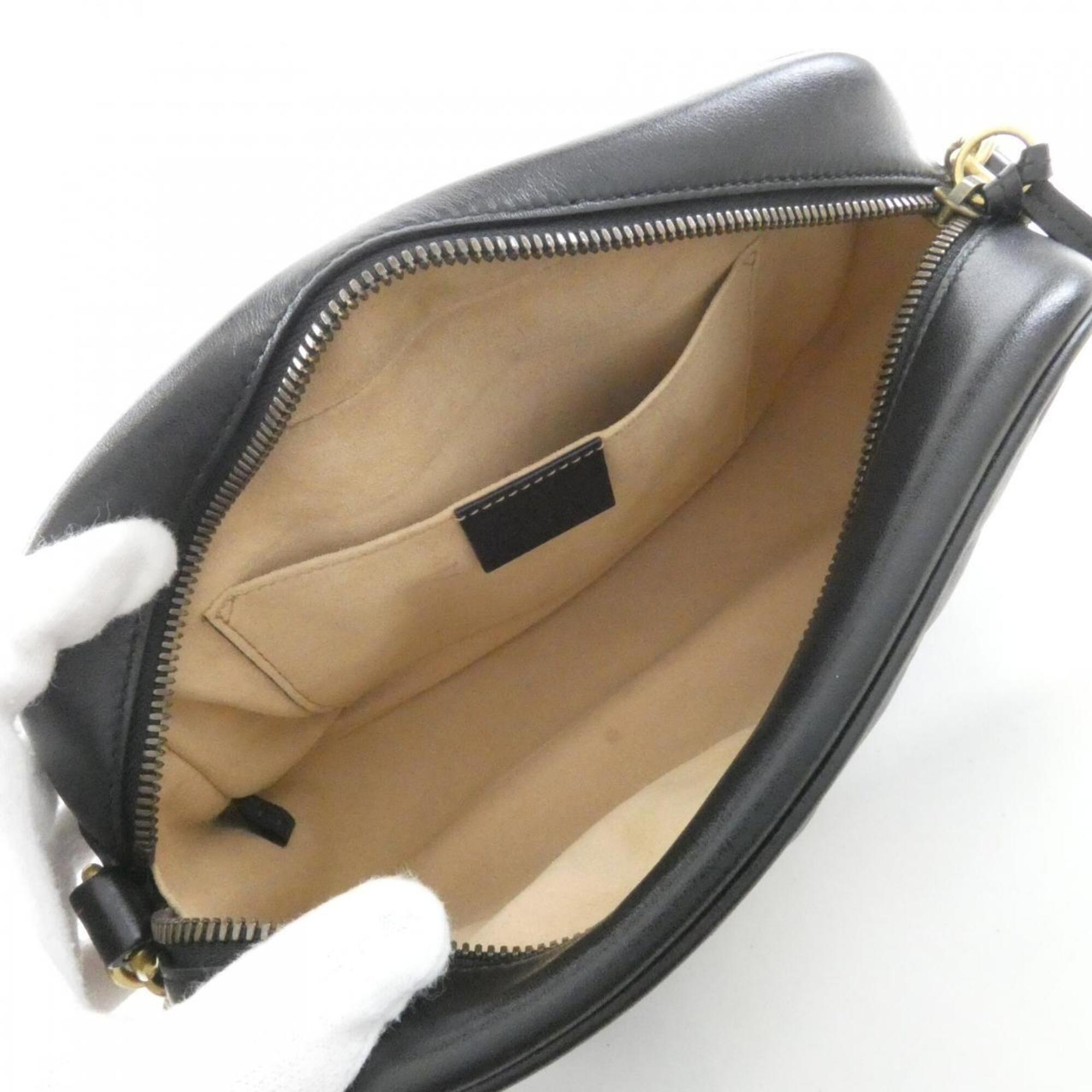 Gucci Black Leather Shoulder Bag (Pre-Owned)