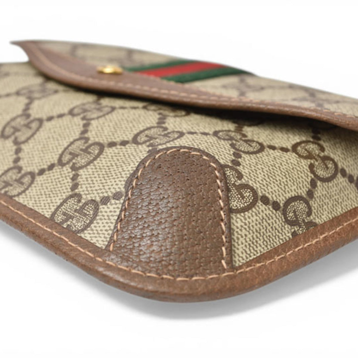 Gucci Gg Plus Beige Brown Gg Plus Pouch (Pre-Owned)